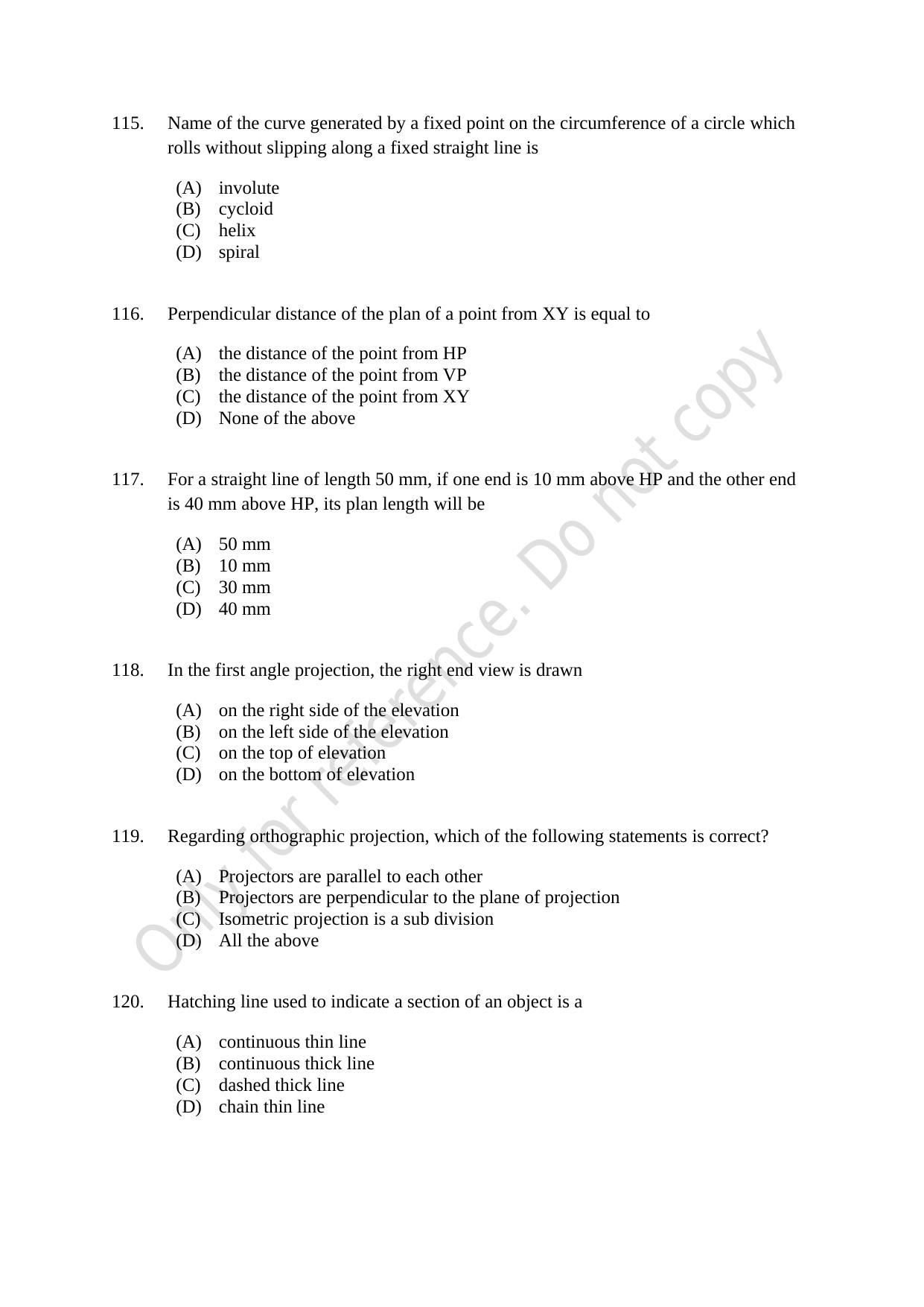 CUSAT CAT 2021 Lateral Entry To B.Tech Question Paper - Page 29