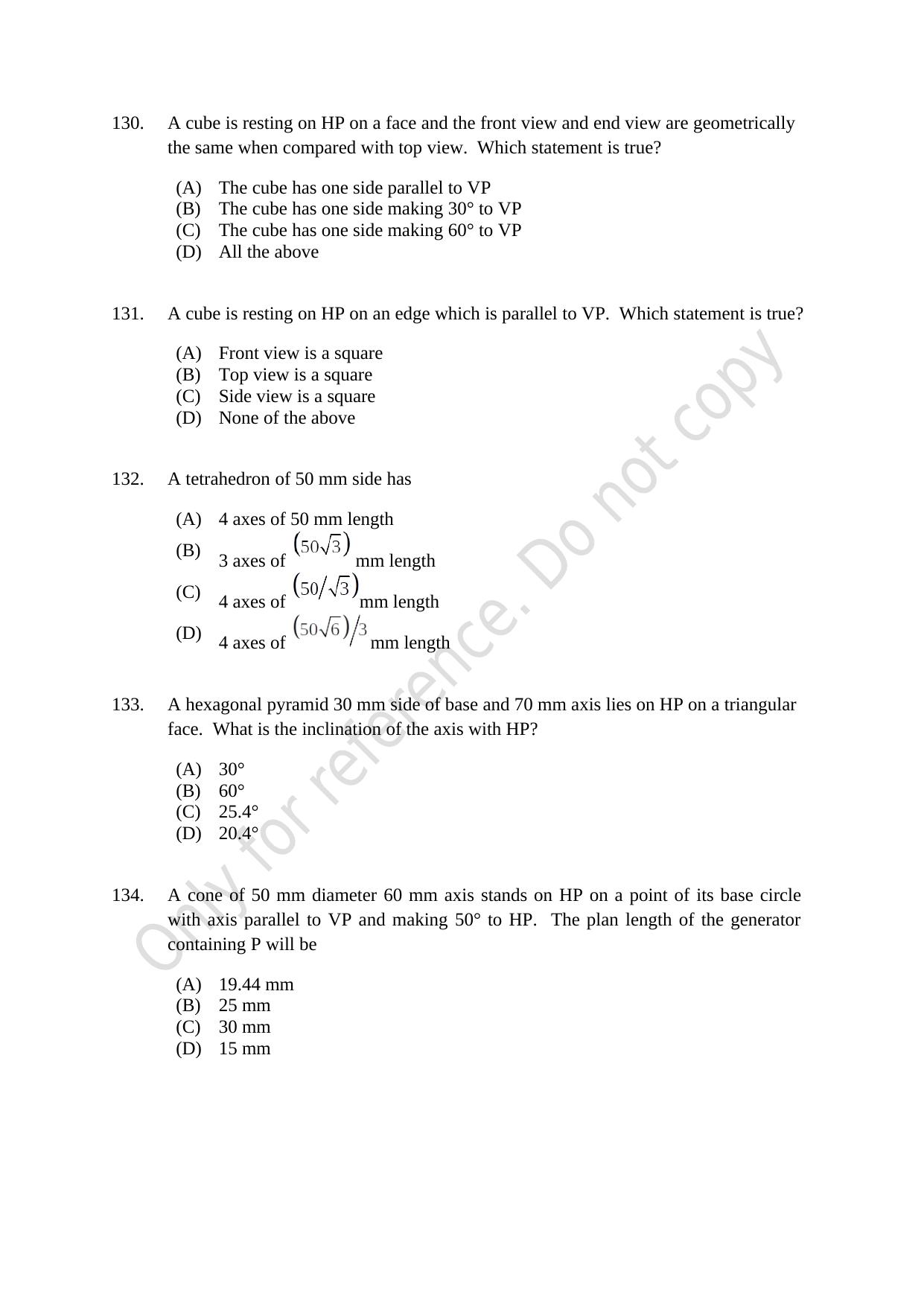 CUSAT CAT 2021 Lateral Entry To B.Tech Question Paper - Page 32
