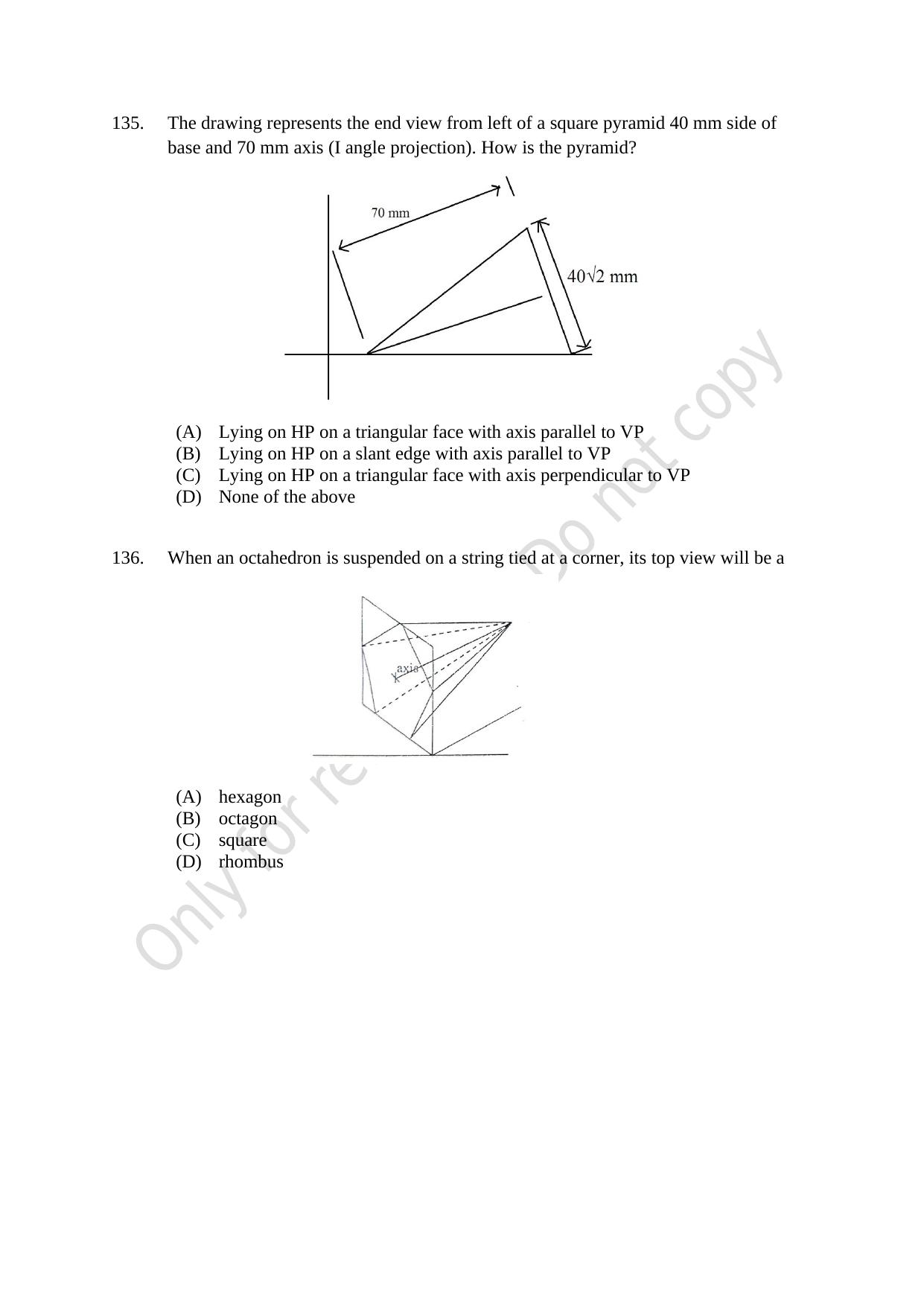 CUSAT CAT 2021 Lateral Entry To B.Tech Question Paper - Page 33