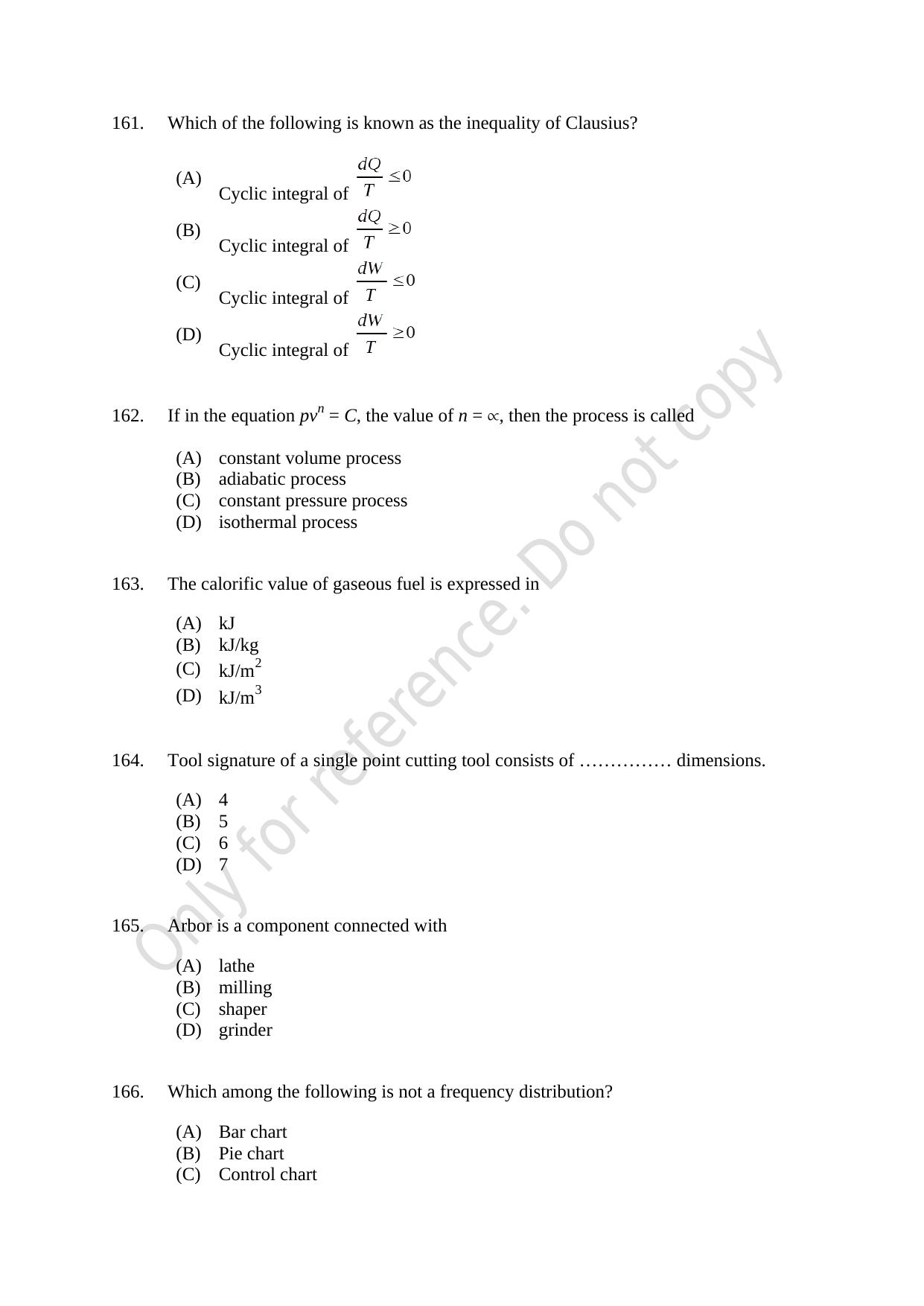 CUSAT CAT 2021 Lateral Entry To B.Tech Question Paper - Page 40