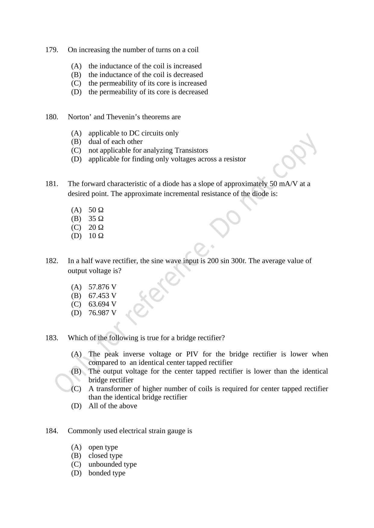 CUSAT CAT 2021 Lateral Entry To B.Tech Question Paper - Page 43