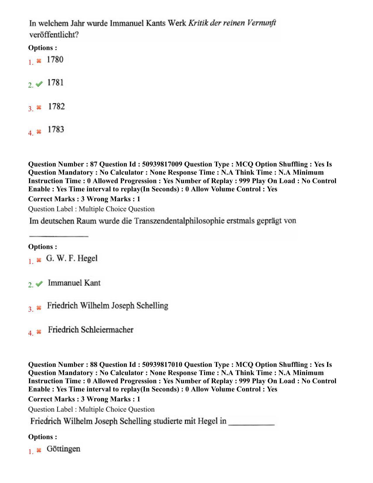 BHU RET German 2020 Question Paper  - Page 48
