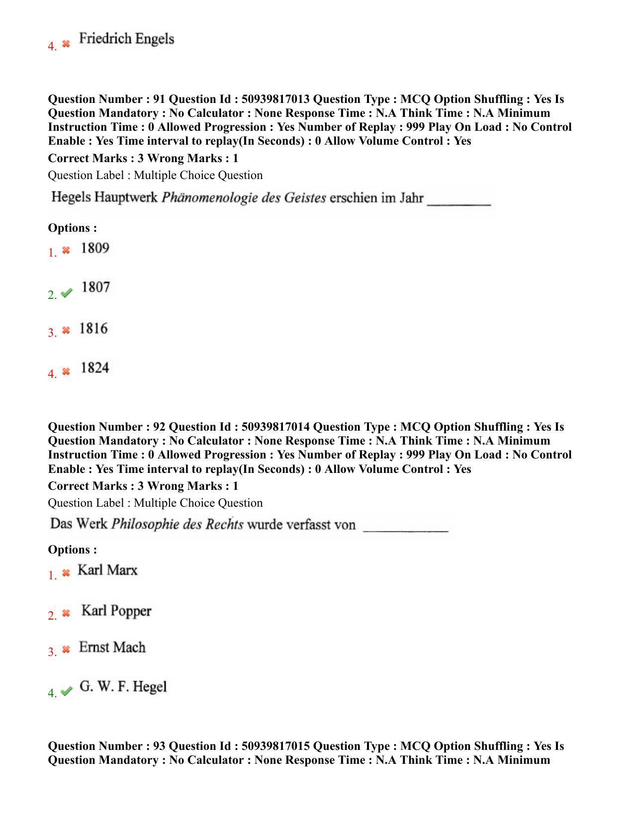 BHU RET German 2020 Question Paper  - Page 50