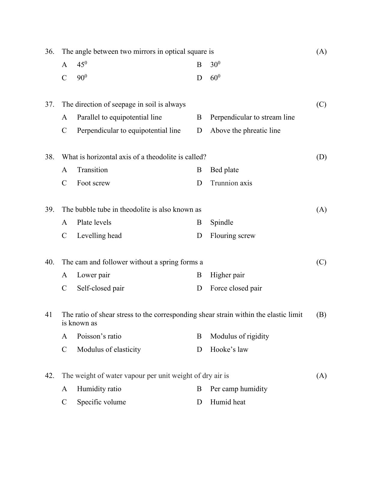 TS AGRICET 2022 Agricultural Engineering PAPER WITH KEY  - Page 6