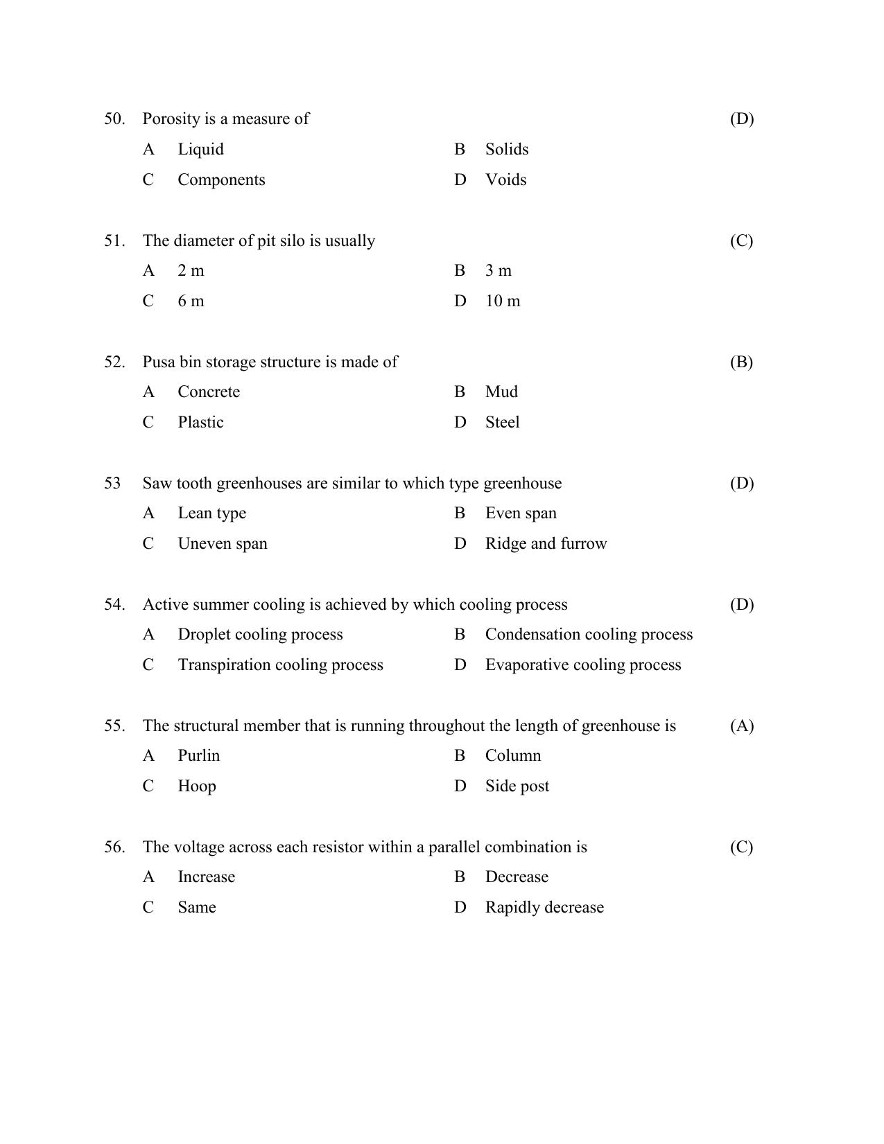 TS AGRICET 2022 Agricultural Engineering PAPER WITH KEY  - Page 8