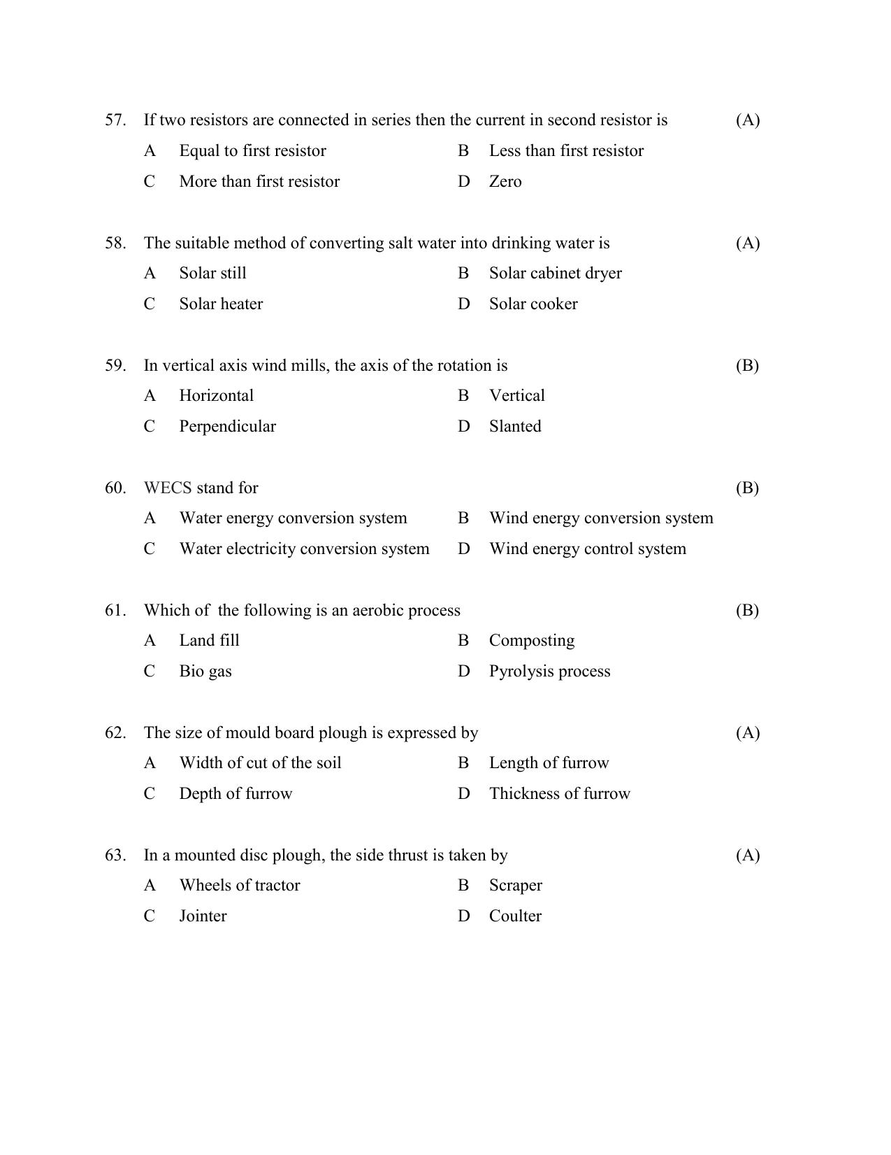 TS AGRICET 2022 Agricultural Engineering PAPER WITH KEY  - Page 9