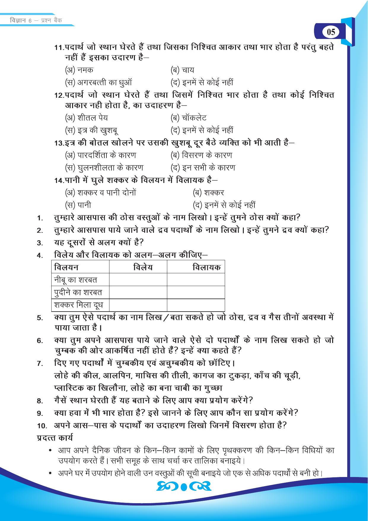 Chhattisgarh Board Class 6 Science Question Bank - Page 7