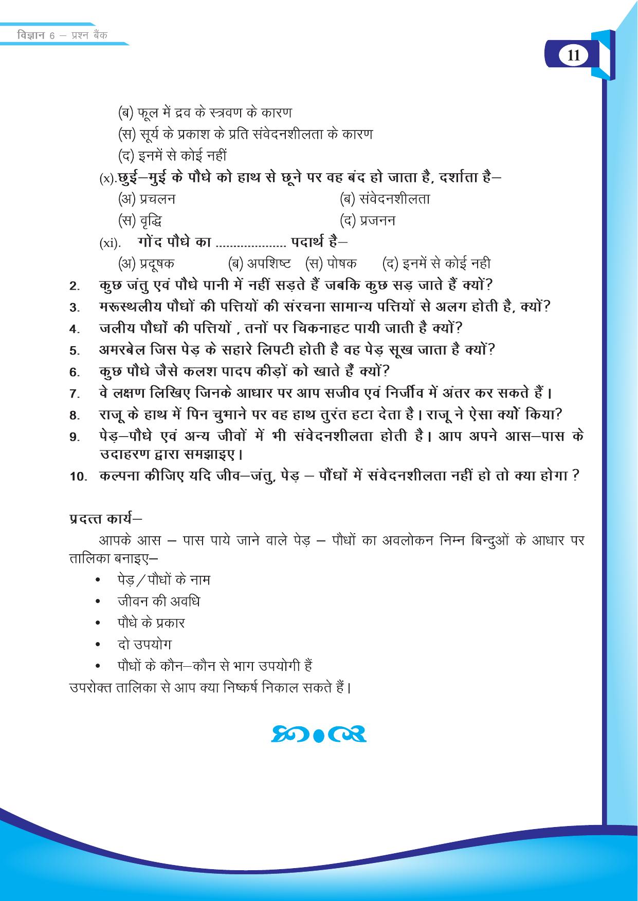 Chhattisgarh Board Class 6 Science Question Bank - Page 13