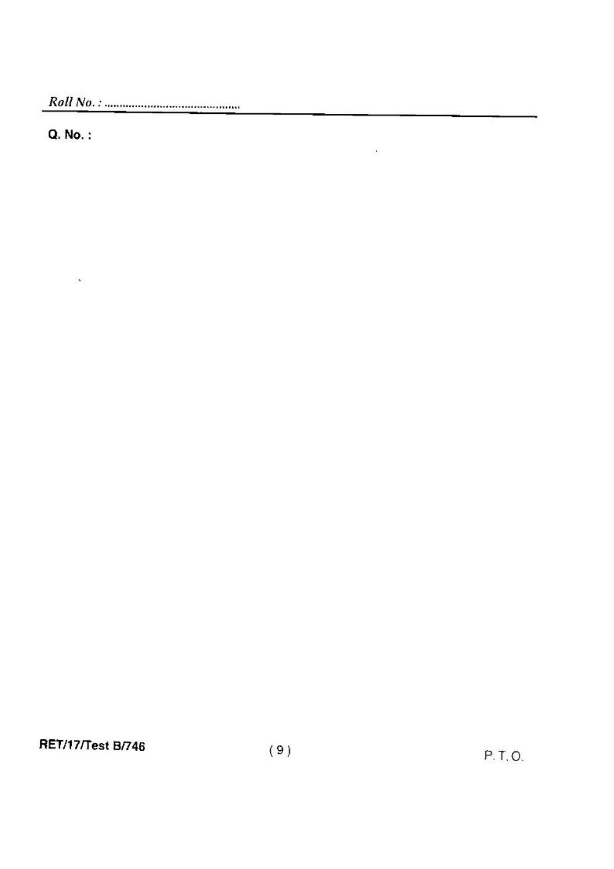 BHU RET(Agriculture) Genetics & Plant Breeding 2017 Question Paper - Page 11