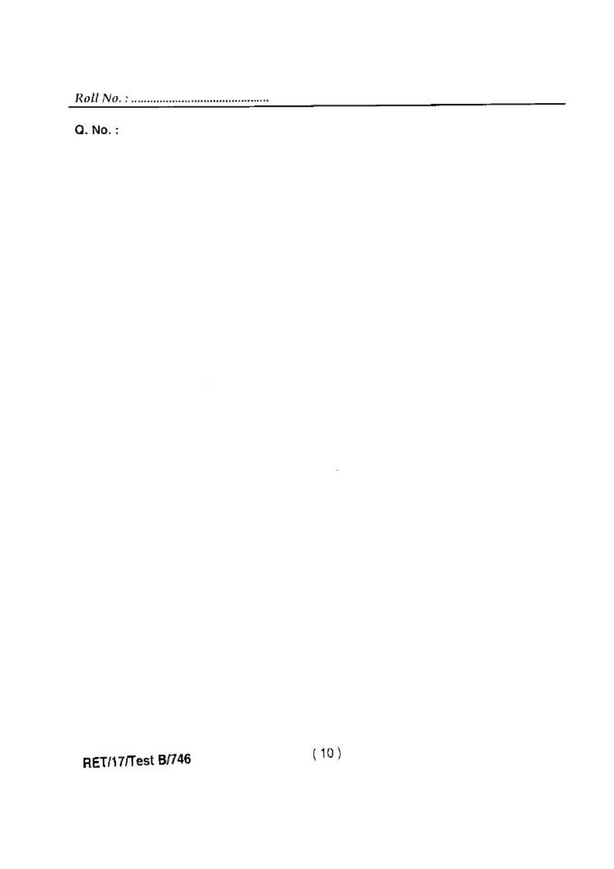 BHU RET(Agriculture) Genetics & Plant Breeding 2017 Question Paper - Page 12