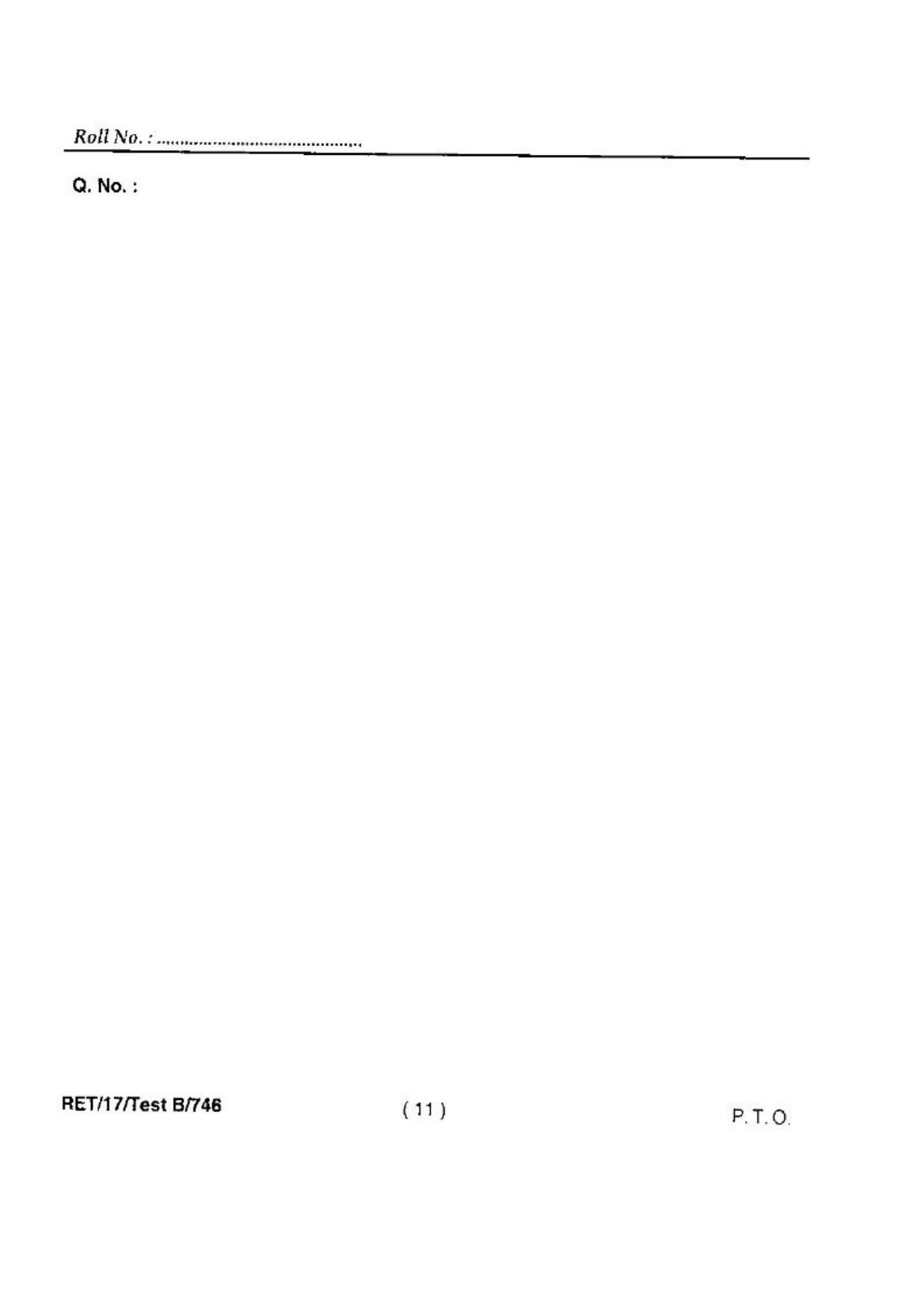 BHU RET(Agriculture) Genetics & Plant Breeding 2017 Question Paper - Page 13