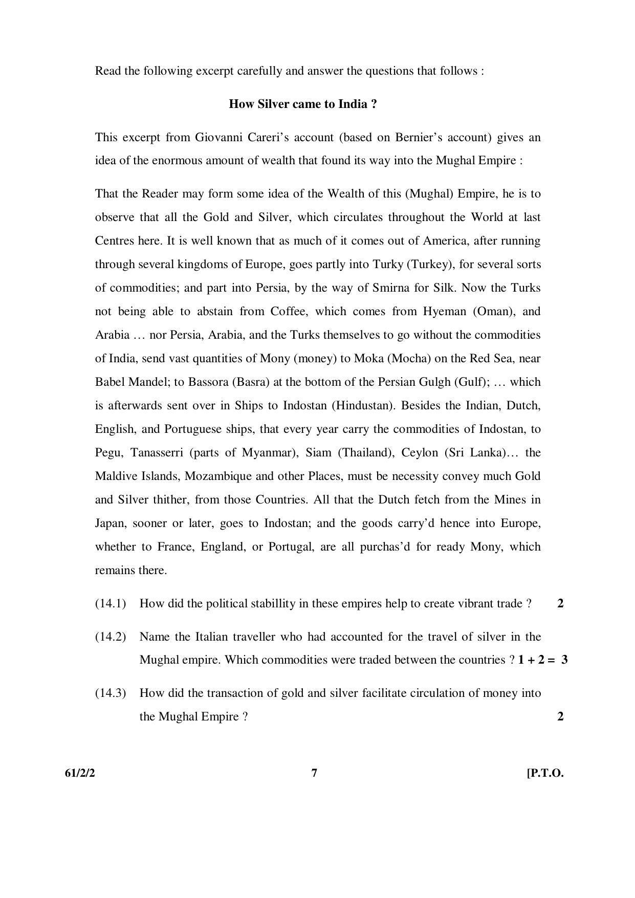 CBSE Class 12 61-2-2 History 2016 Question Paper - Page 7