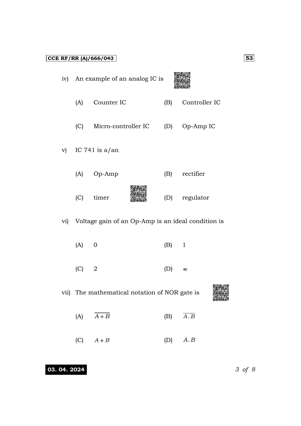 Karnataka SSLC Elements Of Electrical Engineering-IV-53 E Exam 1 Question Paper 2024 (A Version) - Page 3