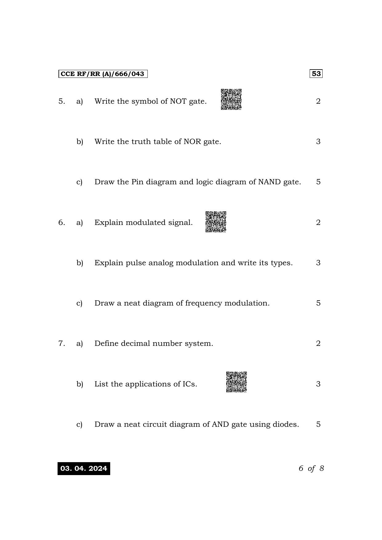 Karnataka SSLC Elements Of Electrical Engineering-IV-53 E Exam 1 Question Paper 2024 (A Version) - Page 6