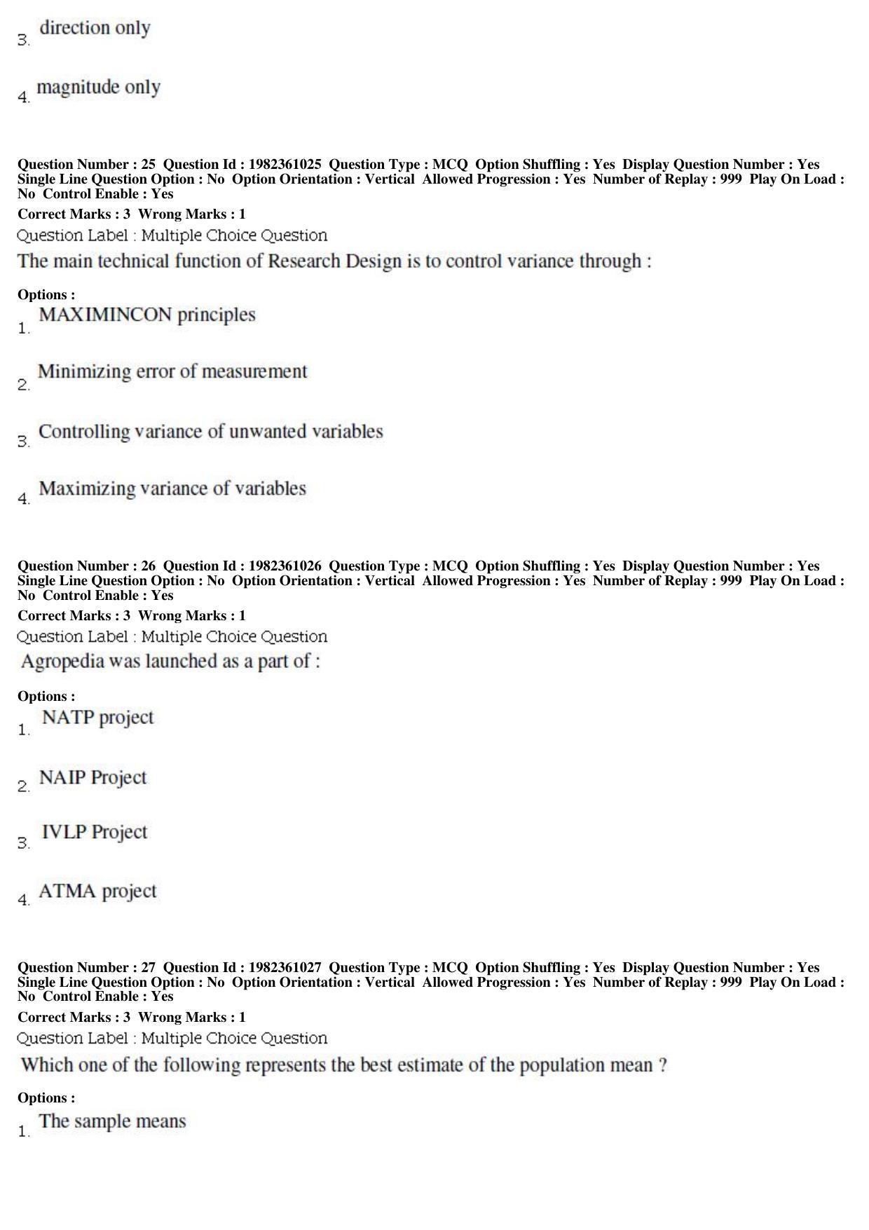 BHU RET Agri Eco 2019 Question Paper - Page 10