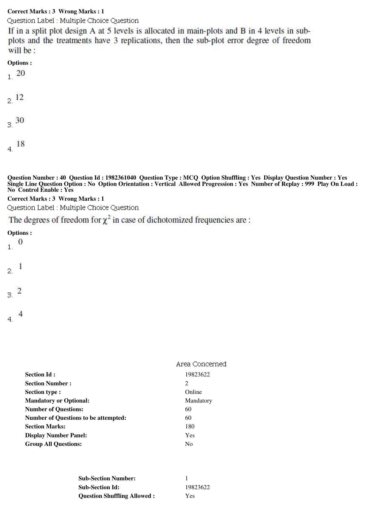 BHU RET Agri Eco 2019 Question Paper - Page 15