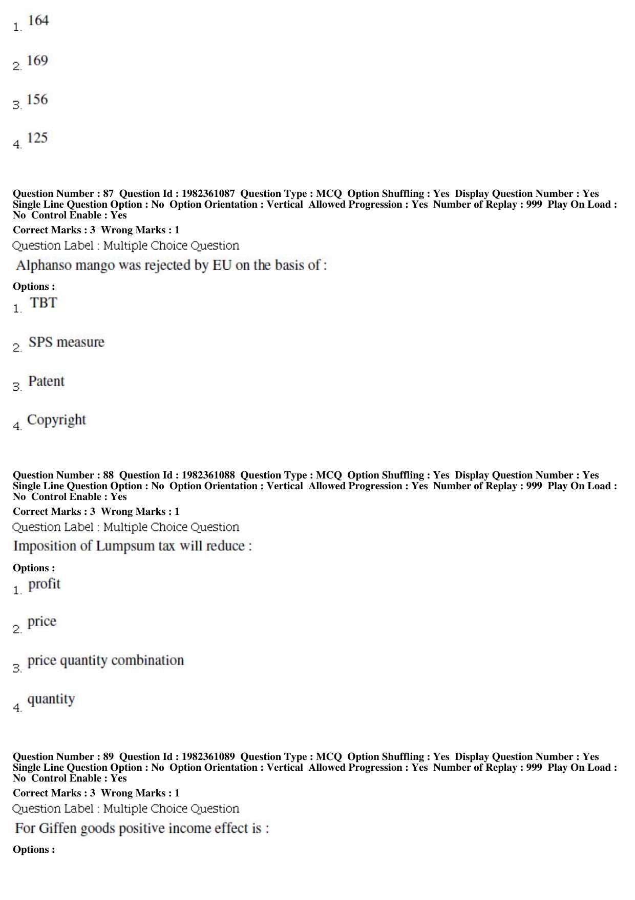 BHU RET Agri Eco 2019 Question Paper - Page 31