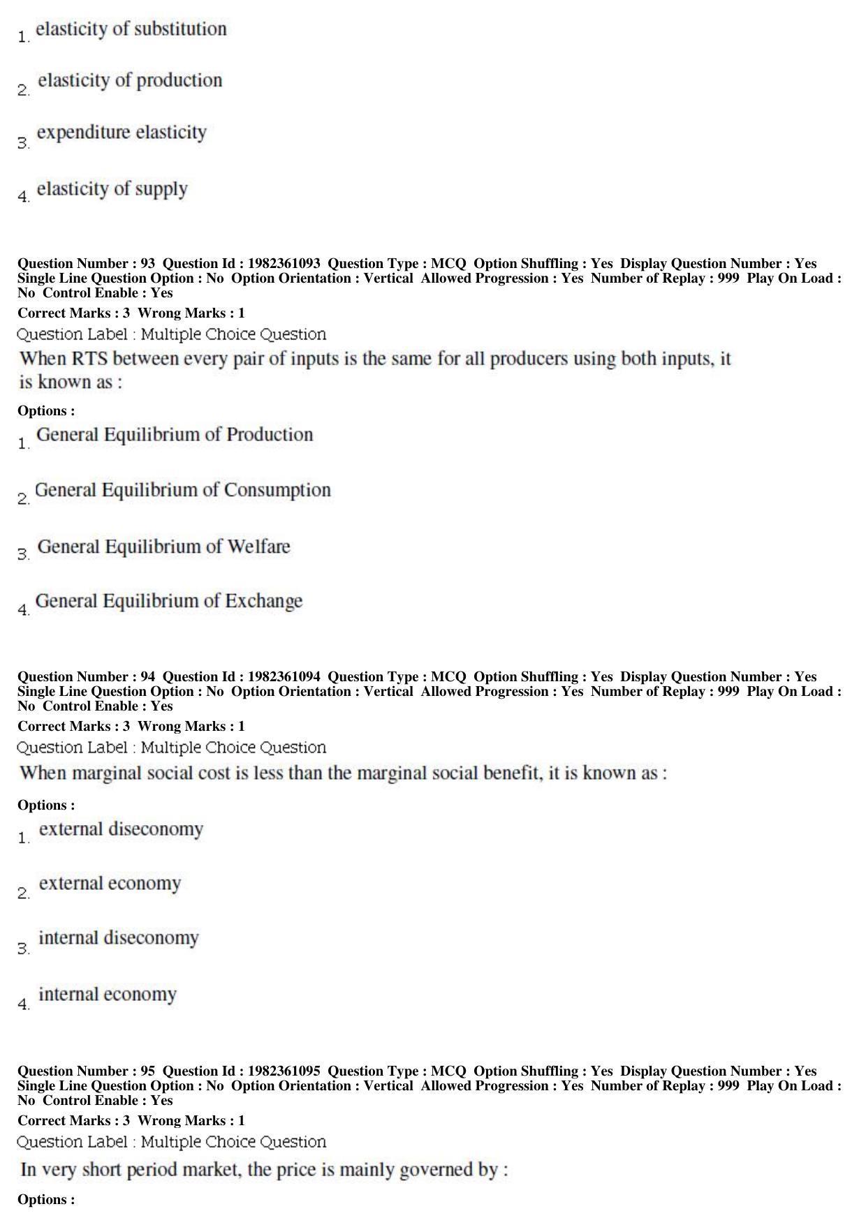 BHU RET Agri Eco 2019 Question Paper - Page 33