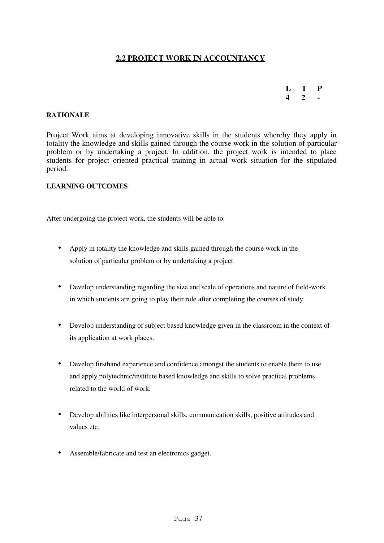 SYLLABUS FOR FIRST SEMESTER SESSION (2020-2021) - TWO SEMESTER POST GRADUATE DIPLOMA COURSE IN ACCOUNTANCY(WITH COMPUTERISED ACCOUNTS & TAXATION) - Page 37