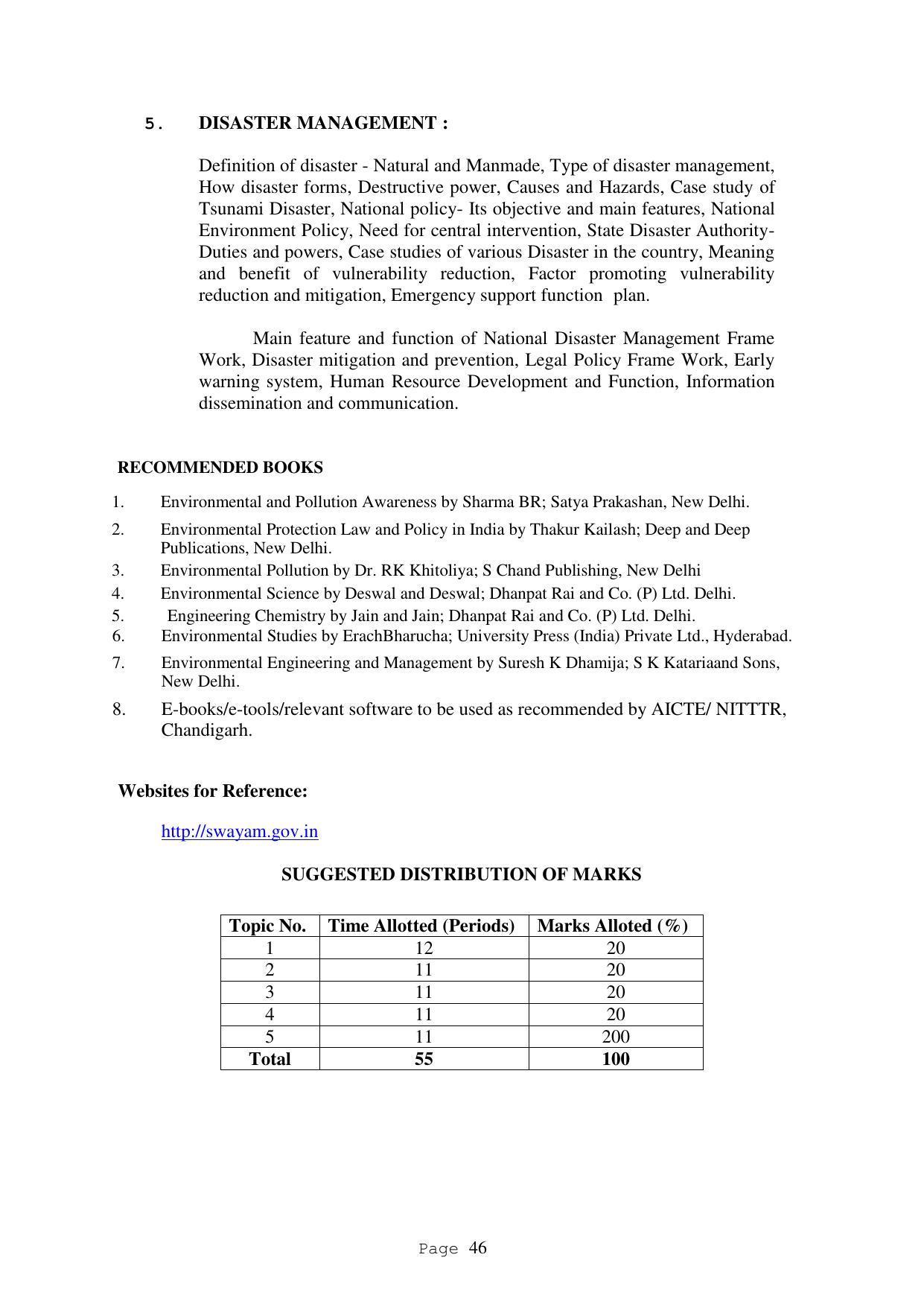 SYLLABUS FOR FIRST SEMESTER SESSION (2020-2021) - TWO SEMESTER POST GRADUATE DIPLOMA COURSE IN ACCOUNTANCY(WITH COMPUTERISED ACCOUNTS & TAXATION) - Page 46