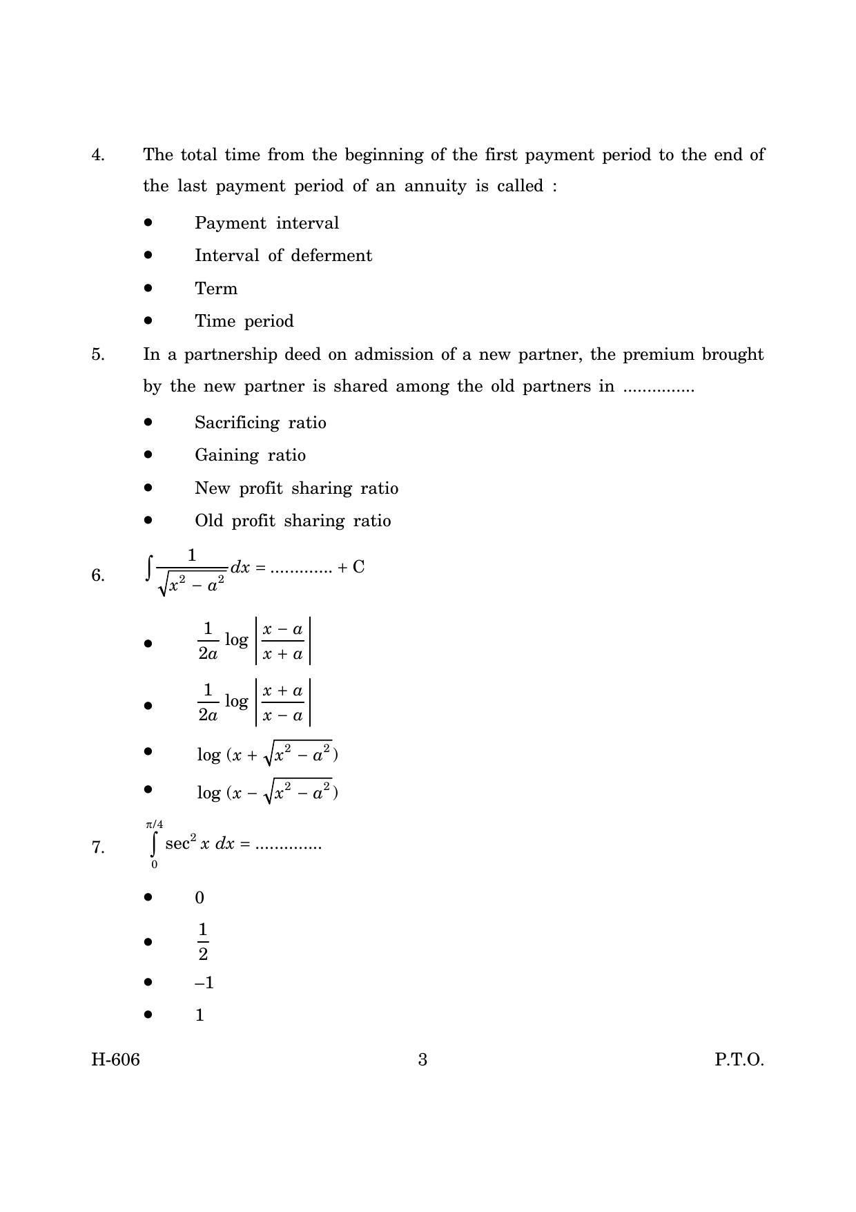 Goa Board Class 12 Mathematics & Statistics (March 2019) Question Paper - Page 3