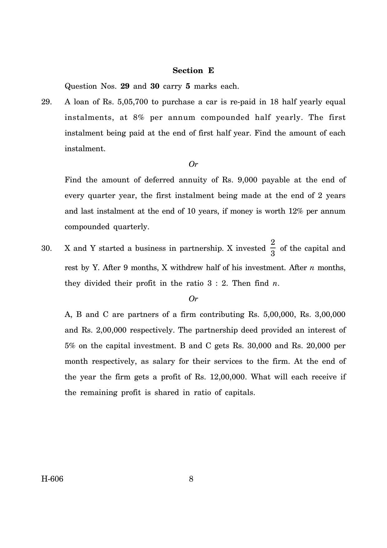 Goa Board Class 12 Mathematics & Statistics (March 2019) Question Paper - Page 8