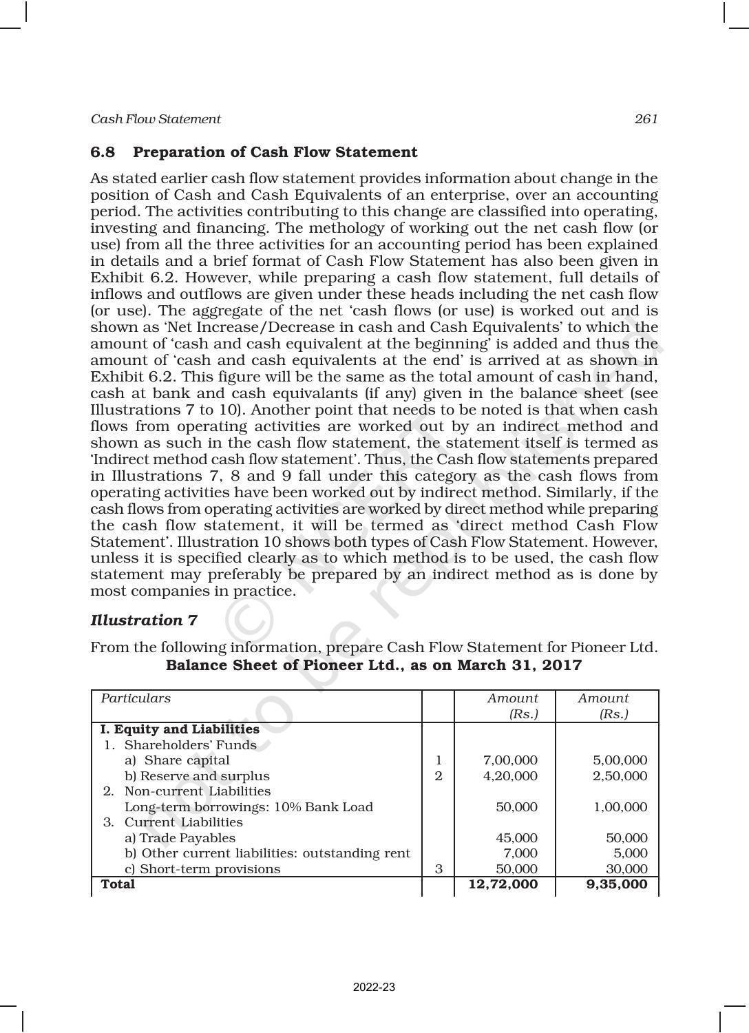 NCERT Book for Class 12 Accountancy Part II Chapter 6 Cash Flow Statement - Page 21