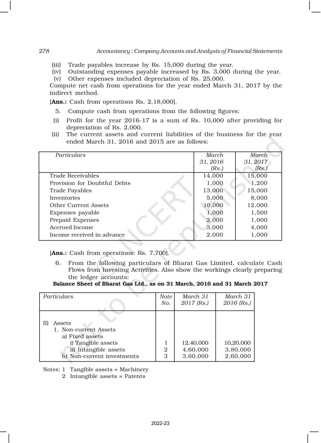 NCERT Book for Class 12 Accountancy Part II Chapter 6 Cash Flow Statement - Page 38