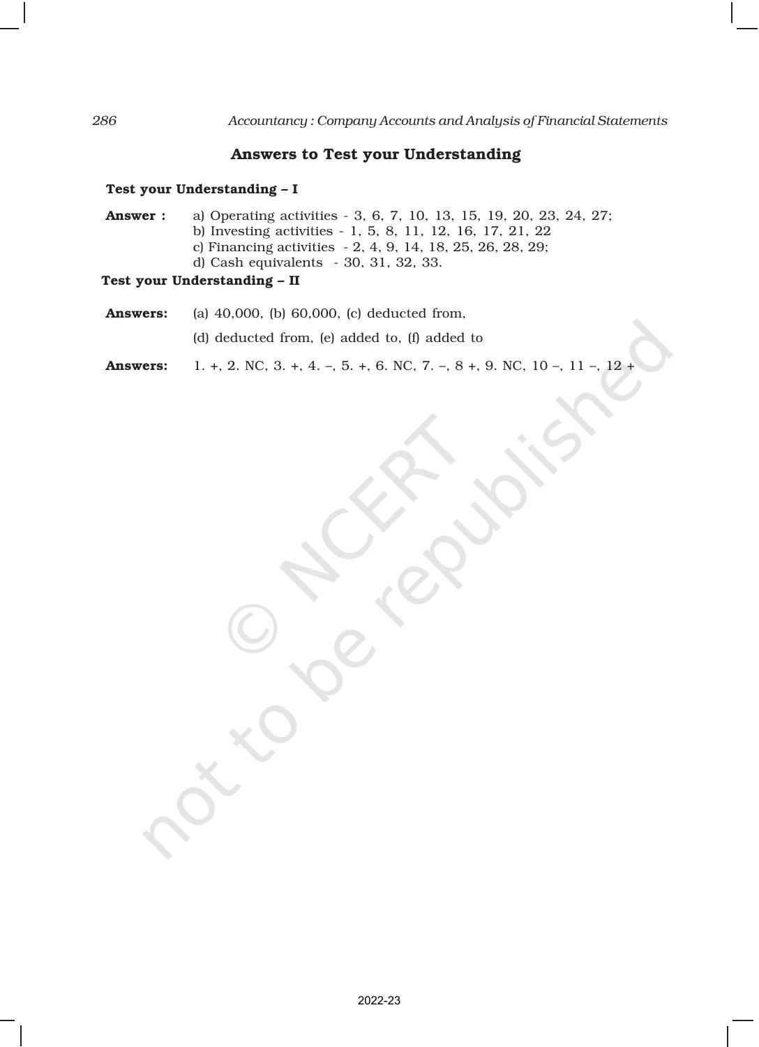 NCERT Book for Class 12 Accountancy Part II Chapter 6 Cash Flow Statement - Page 46