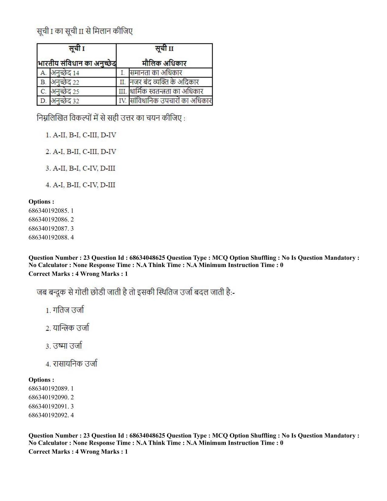 CUET PG 2023: COQP16 – MA Education (Hin) - Shift 2 (30-06-2023) Question Paper - Page 25