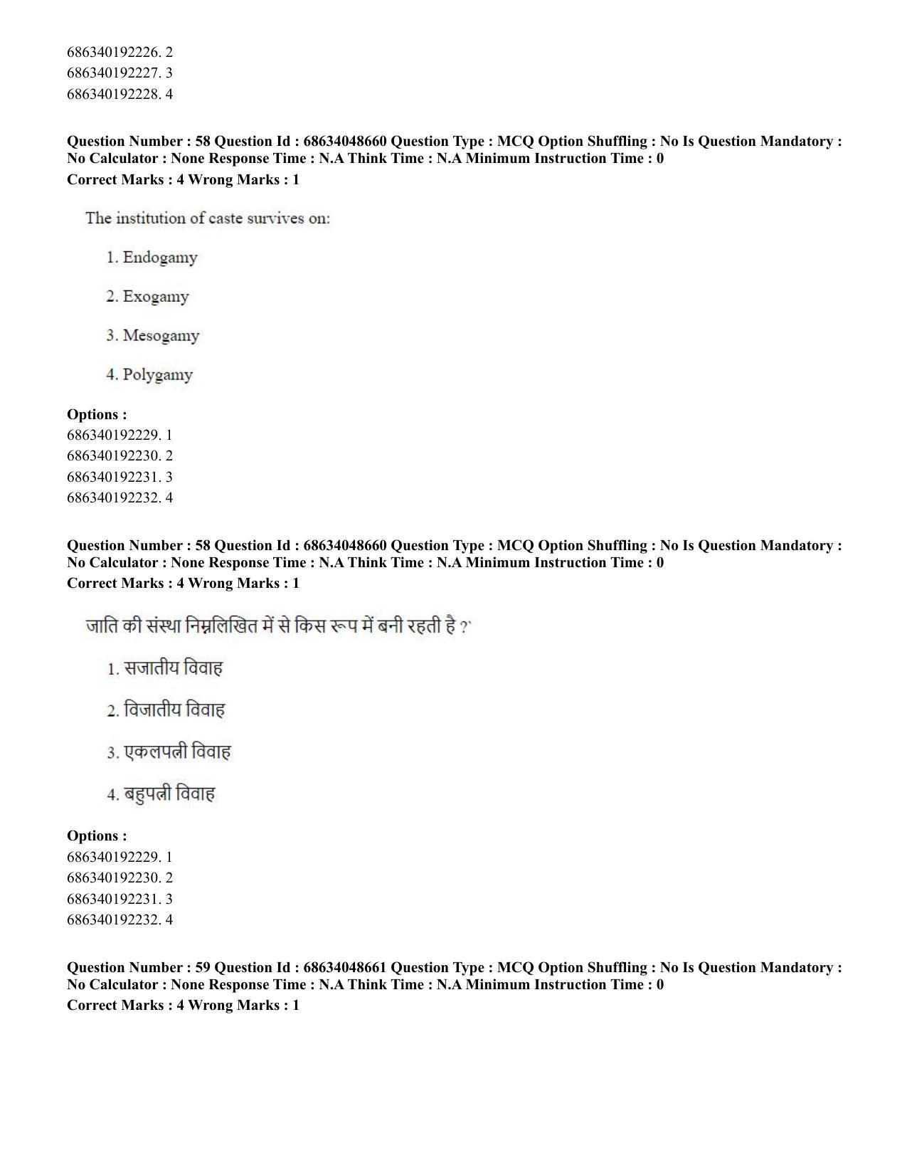 CUET PG 2023: COQP16 – MA Education (Hin) - Shift 2 (30-06-2023) Question Paper - Page 55