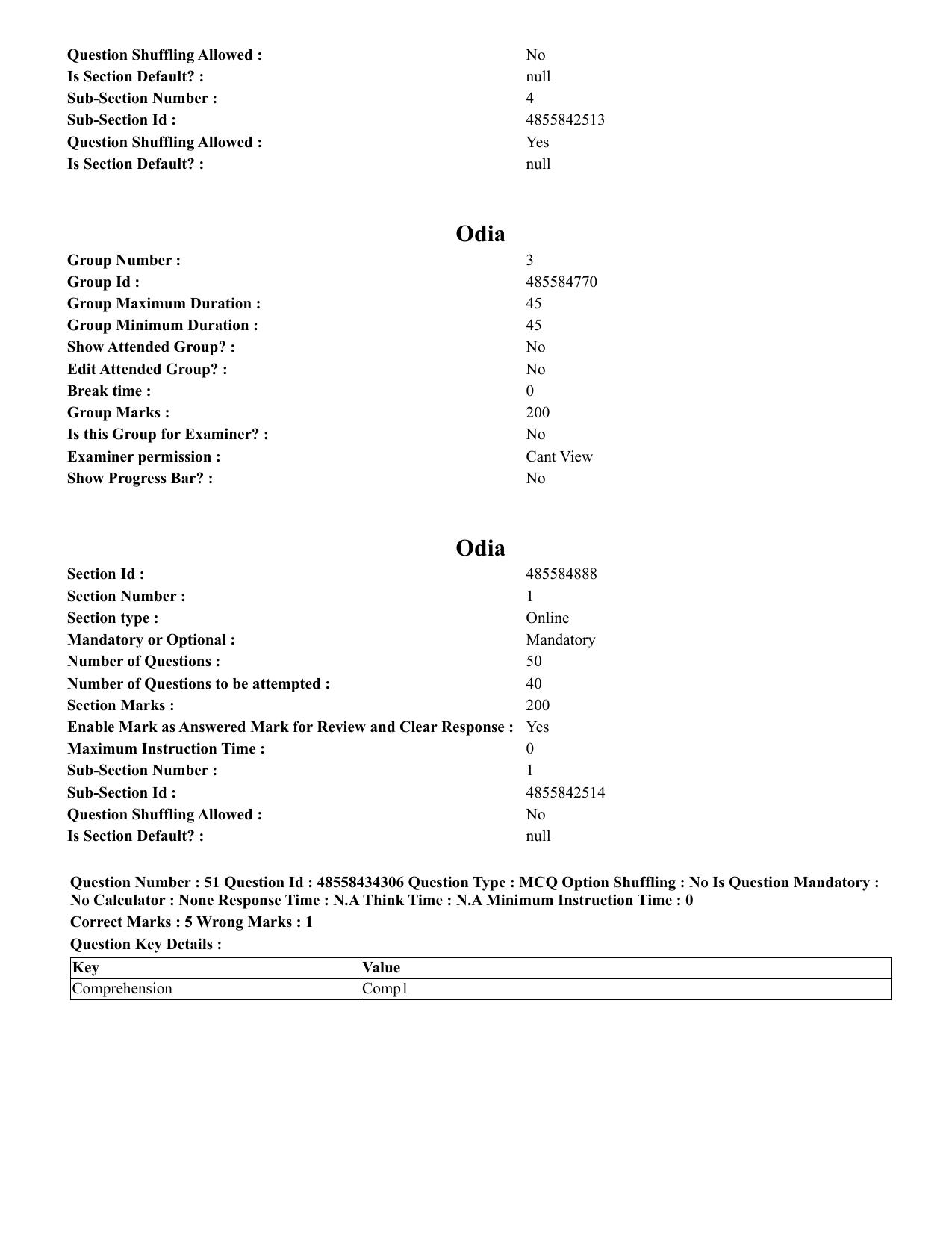 CUET 2023 English Odia Shift 1 Question Paper - 18 June 2023 - Page 35