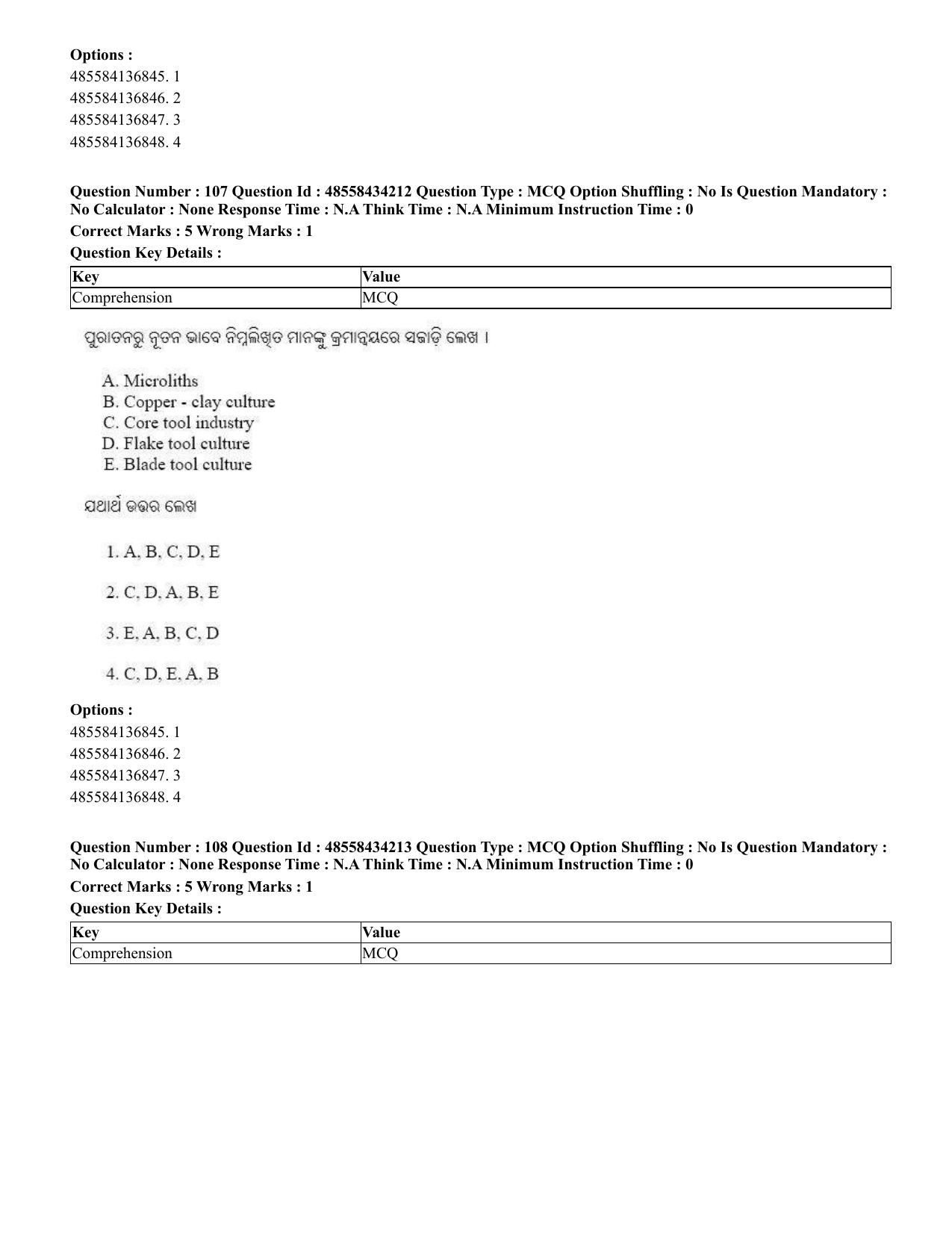 CUET 2023 English Odia Shift 1 Question Paper - 18 June 2023 - Page 79