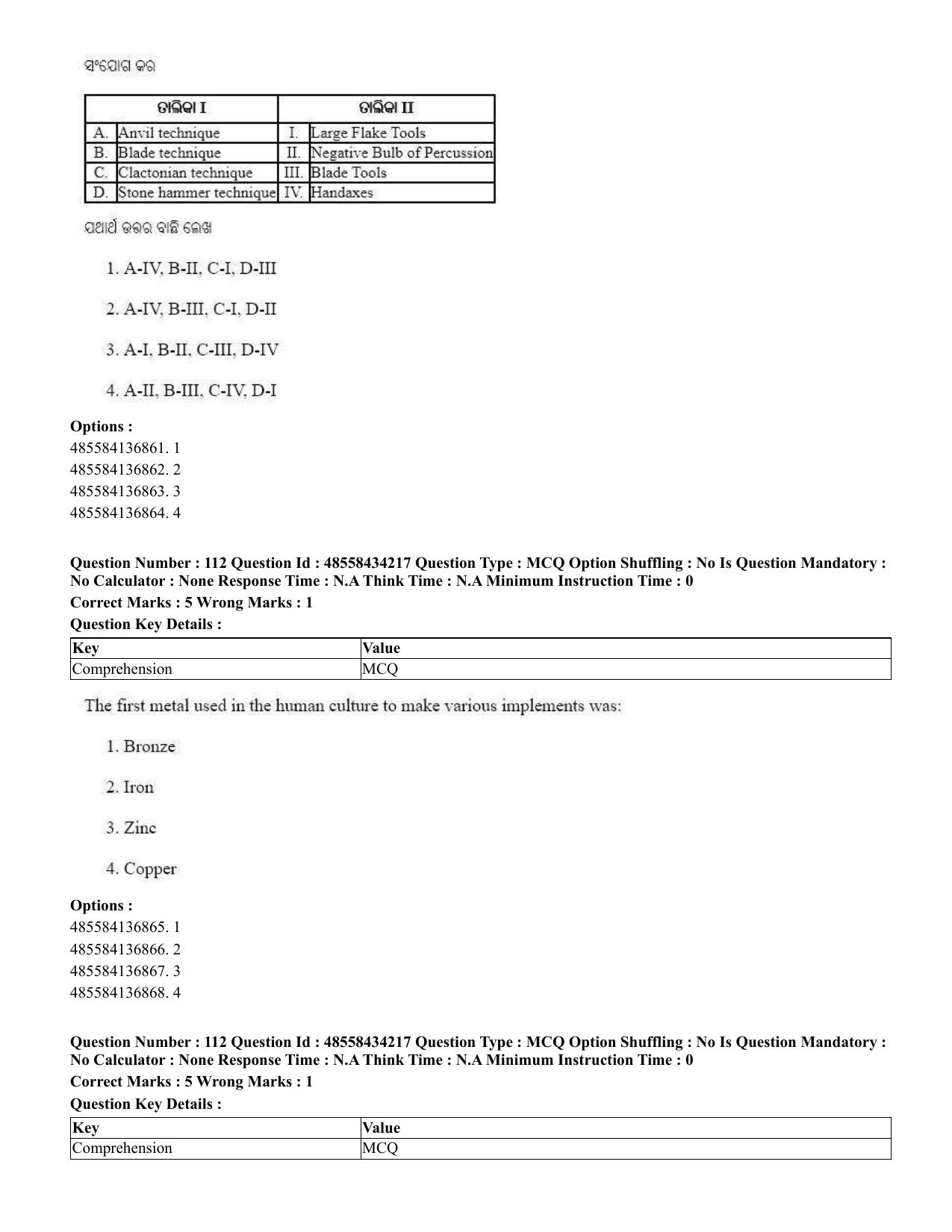 CUET 2023 English Odia Shift 1 Question Paper - 18 June 2023 - Page 84
