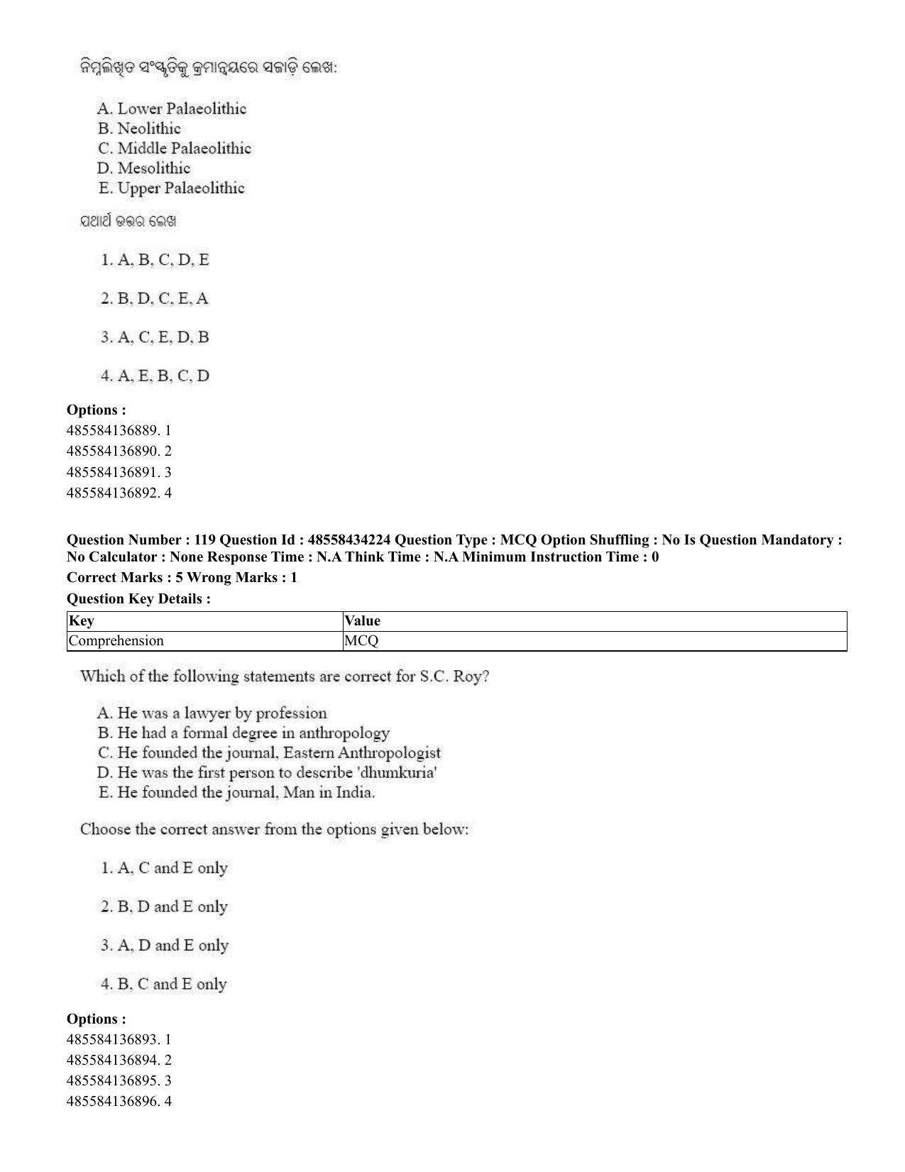 CUET 2023 English Odia Shift 1 Question Paper - 18 June 2023 - Page 91