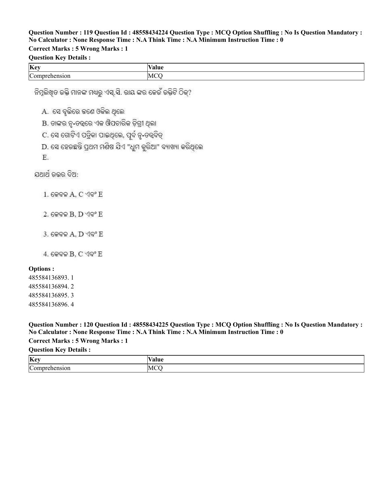 CUET 2023 English Odia Shift 1 Question Paper - 18 June 2023 - Page 92