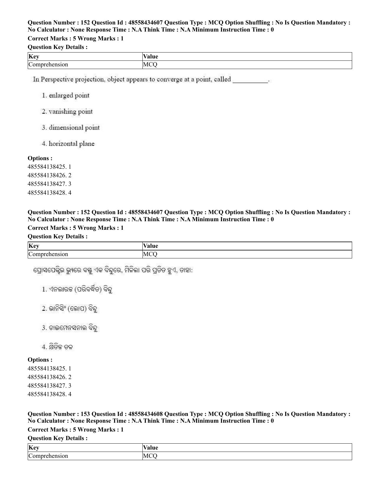 CUET 2023 English Odia Shift 1 Question Paper - 18 June 2023 - Page 129