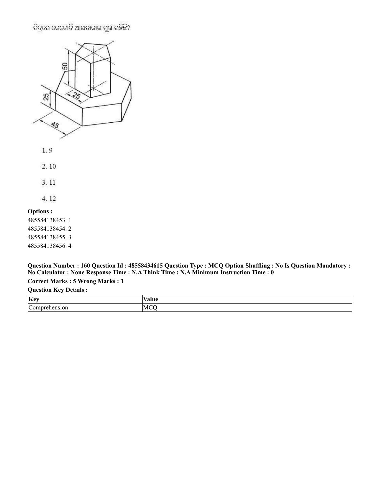 CUET 2023 English Odia Shift 1 Question Paper - 18 June 2023 - Page 140