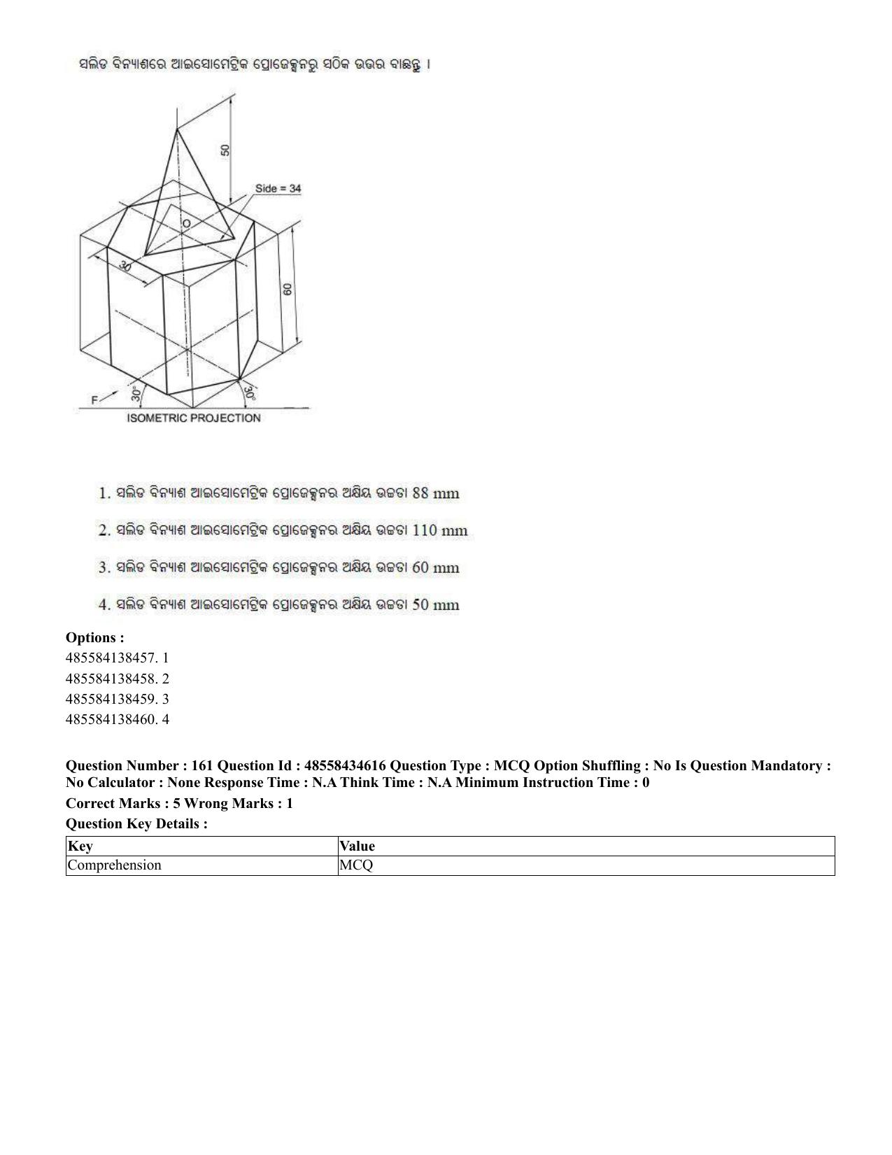 CUET 2023 English Odia Shift 1 Question Paper - 18 June 2023 - Page 142