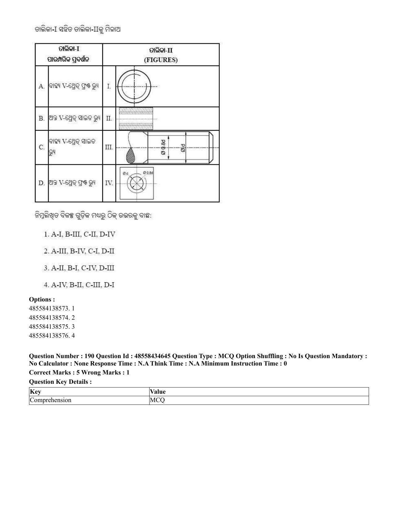 CUET 2023 English Odia Shift 1 Question Paper - 18 June 2023 - Page 178