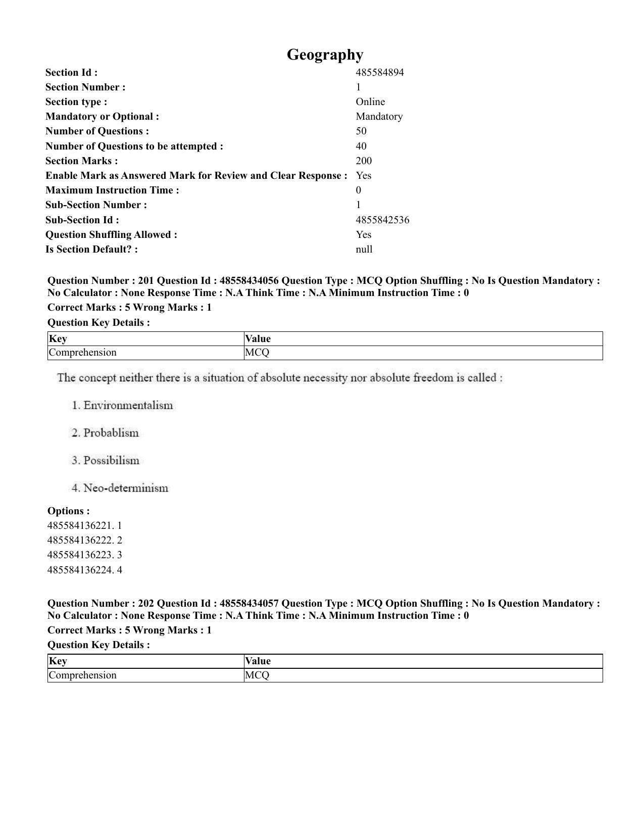 CUET 2023 English Odia Shift 1 Question Paper - 18 June 2023 - Page 200