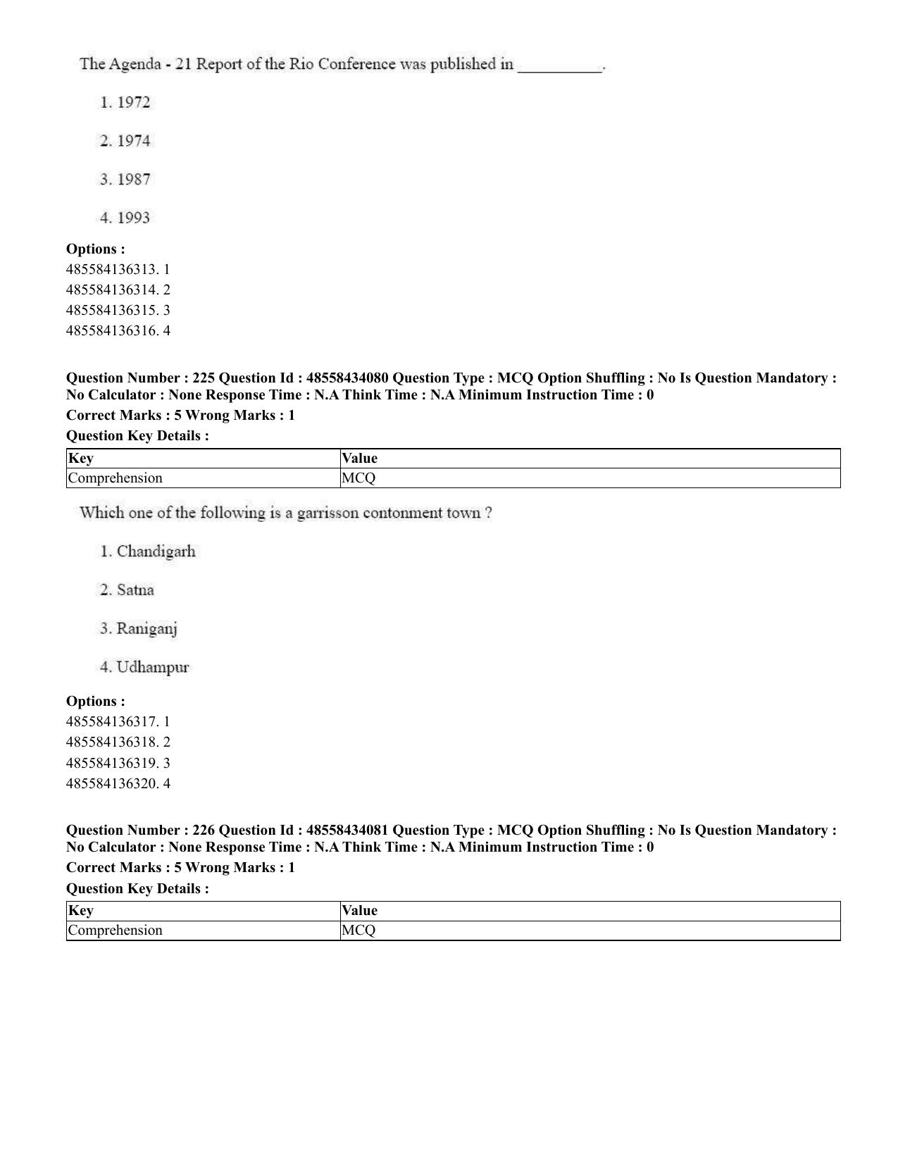 CUET 2023 English Odia Shift 1 Question Paper - 18 June 2023 - Page 213