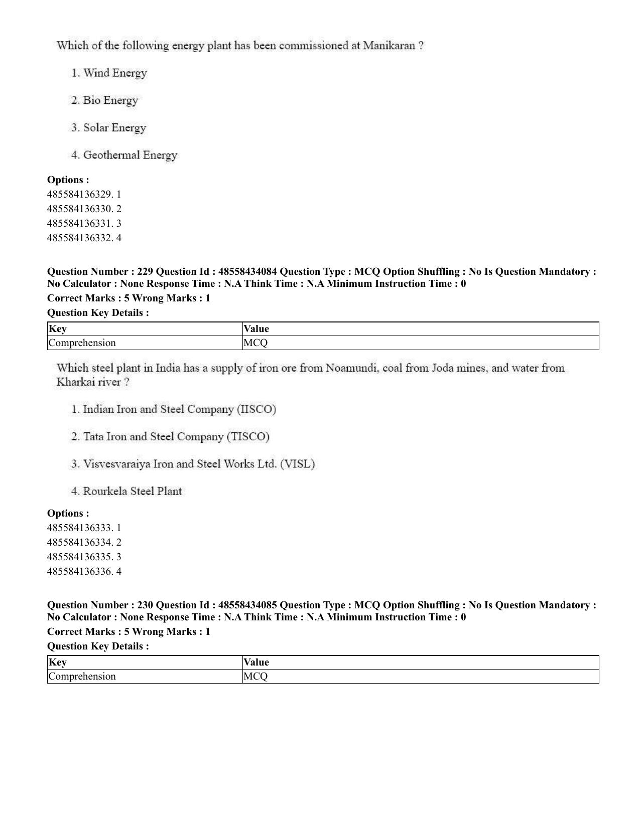 CUET 2023 English Odia Shift 1 Question Paper - 18 June 2023 - Page 215