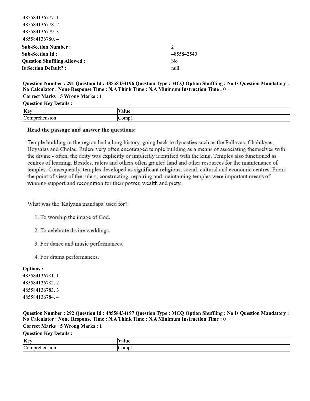 CUET 2023 English Odia Shift 1 Question Paper - 18 June 2023 - Page 252