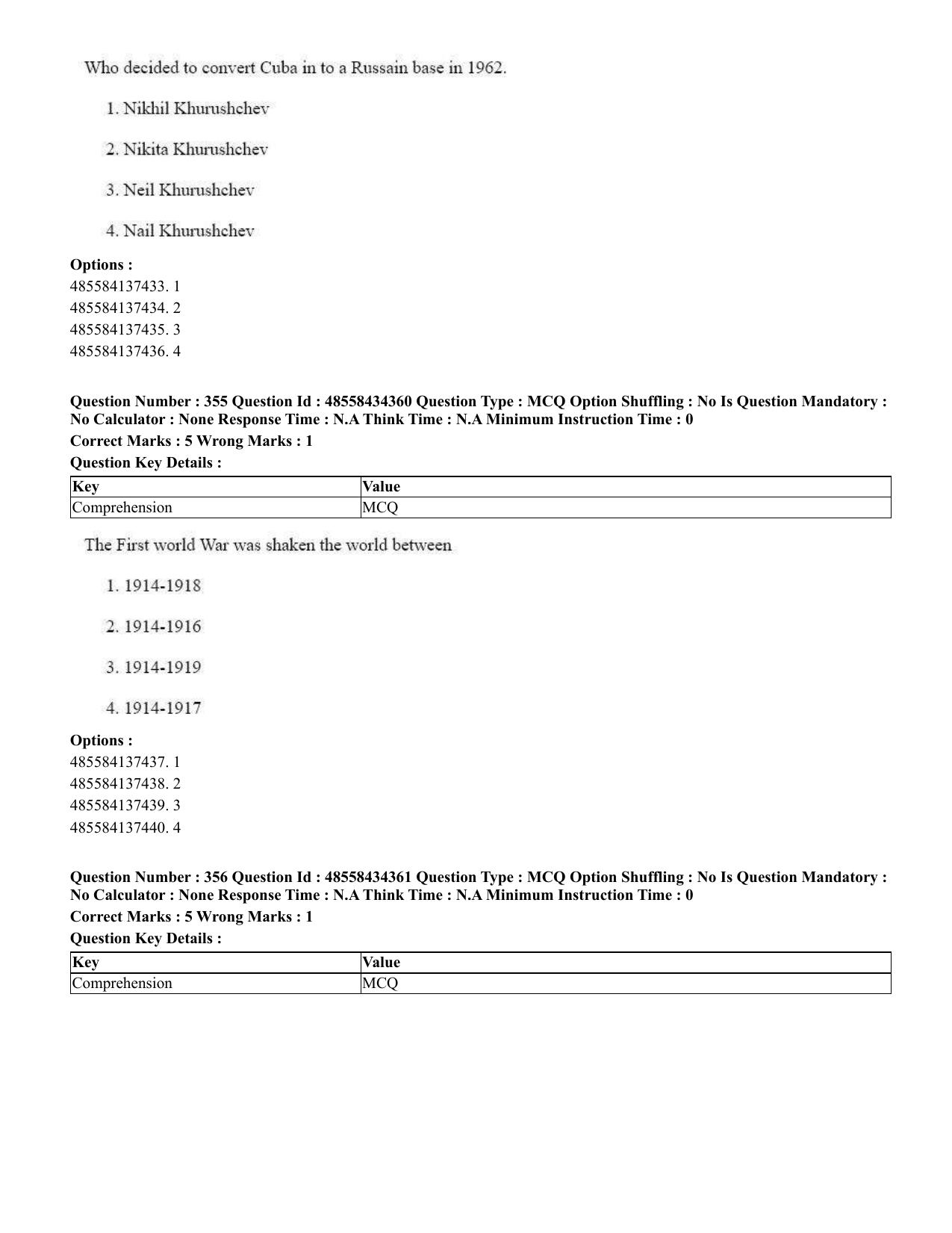CUET 2023 English Odia Shift 1 Question Paper - 18 June 2023 - Page 323