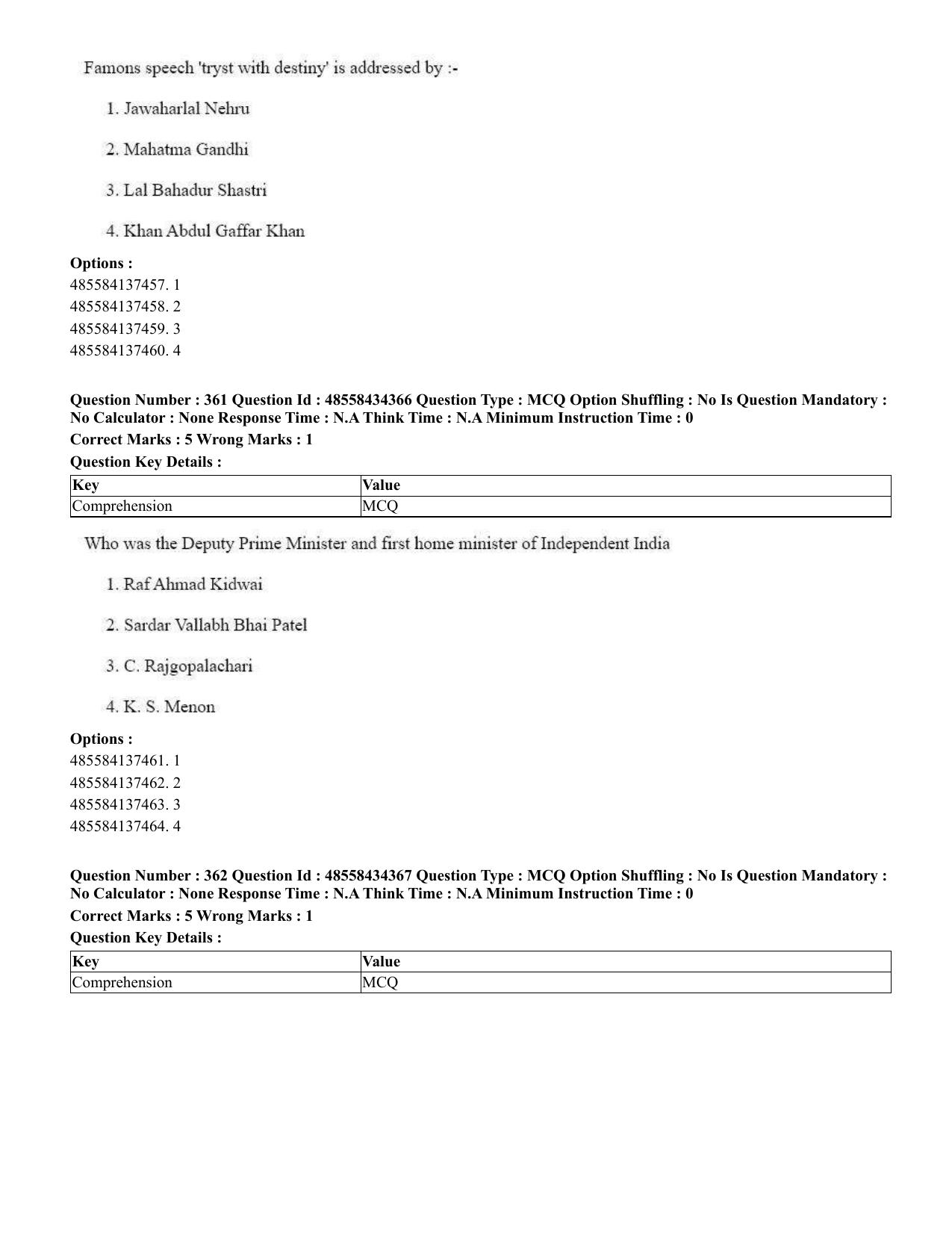 CUET 2023 English Odia Shift 1 Question Paper - 18 June 2023 - Page 326