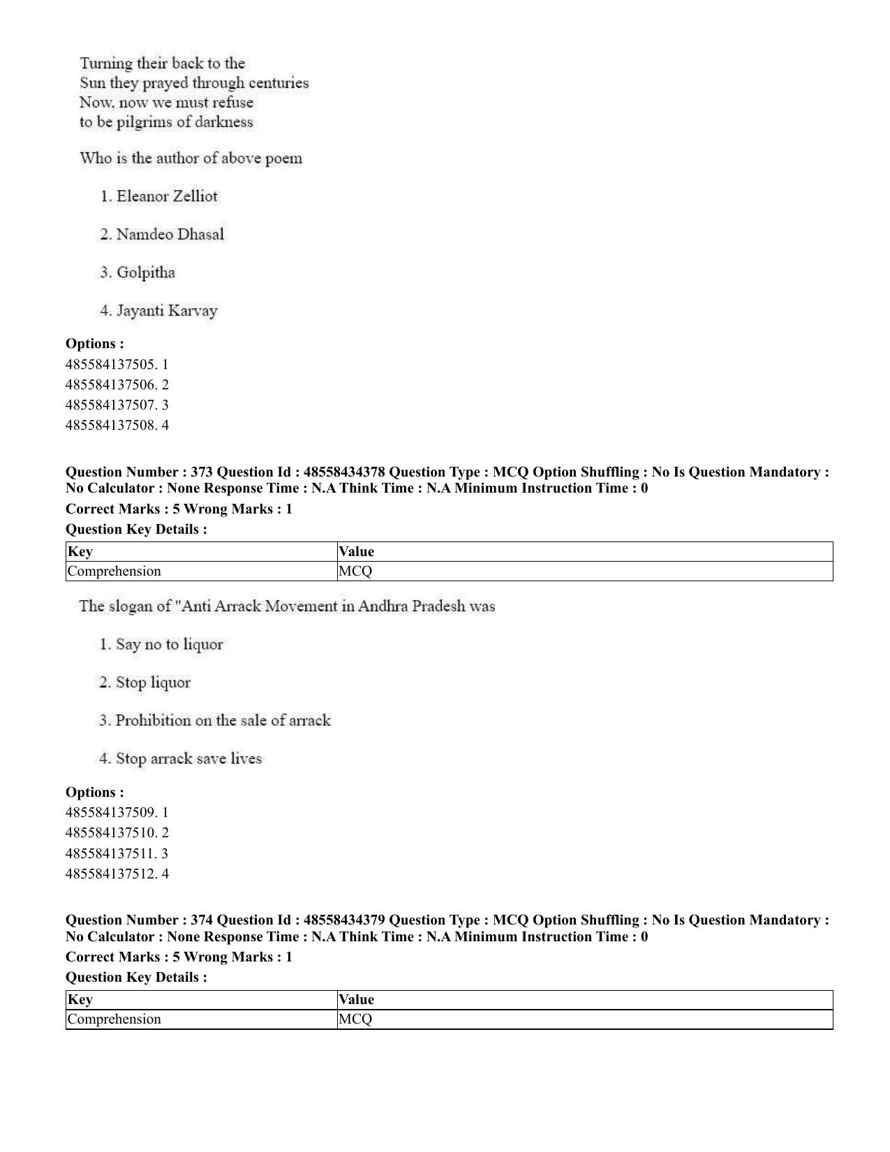 CUET 2023 English Odia Shift 1 Question Paper - 18 June 2023 - Page 332