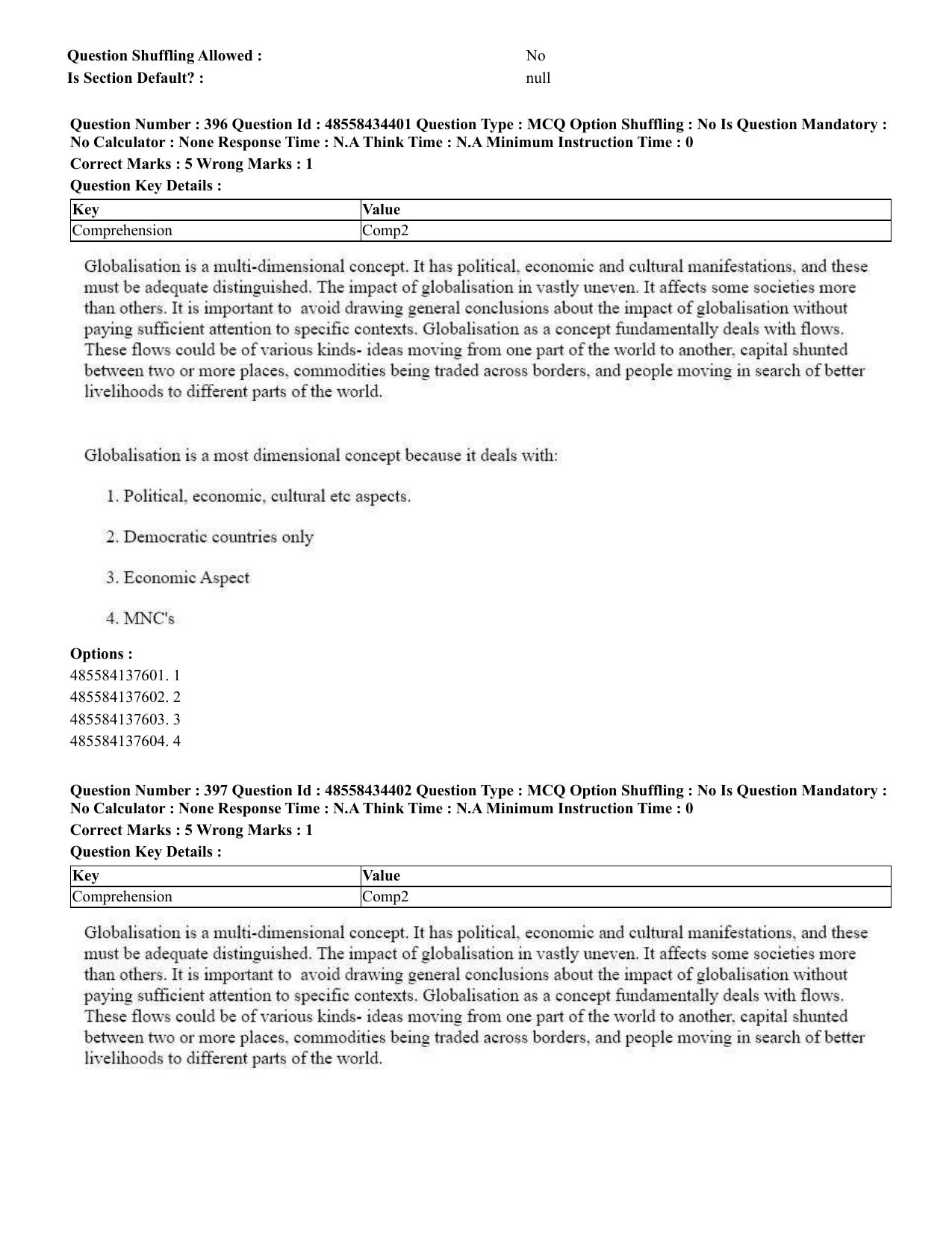 CUET 2023 English Odia Shift 1 Question Paper - 18 June 2023 - Page 345