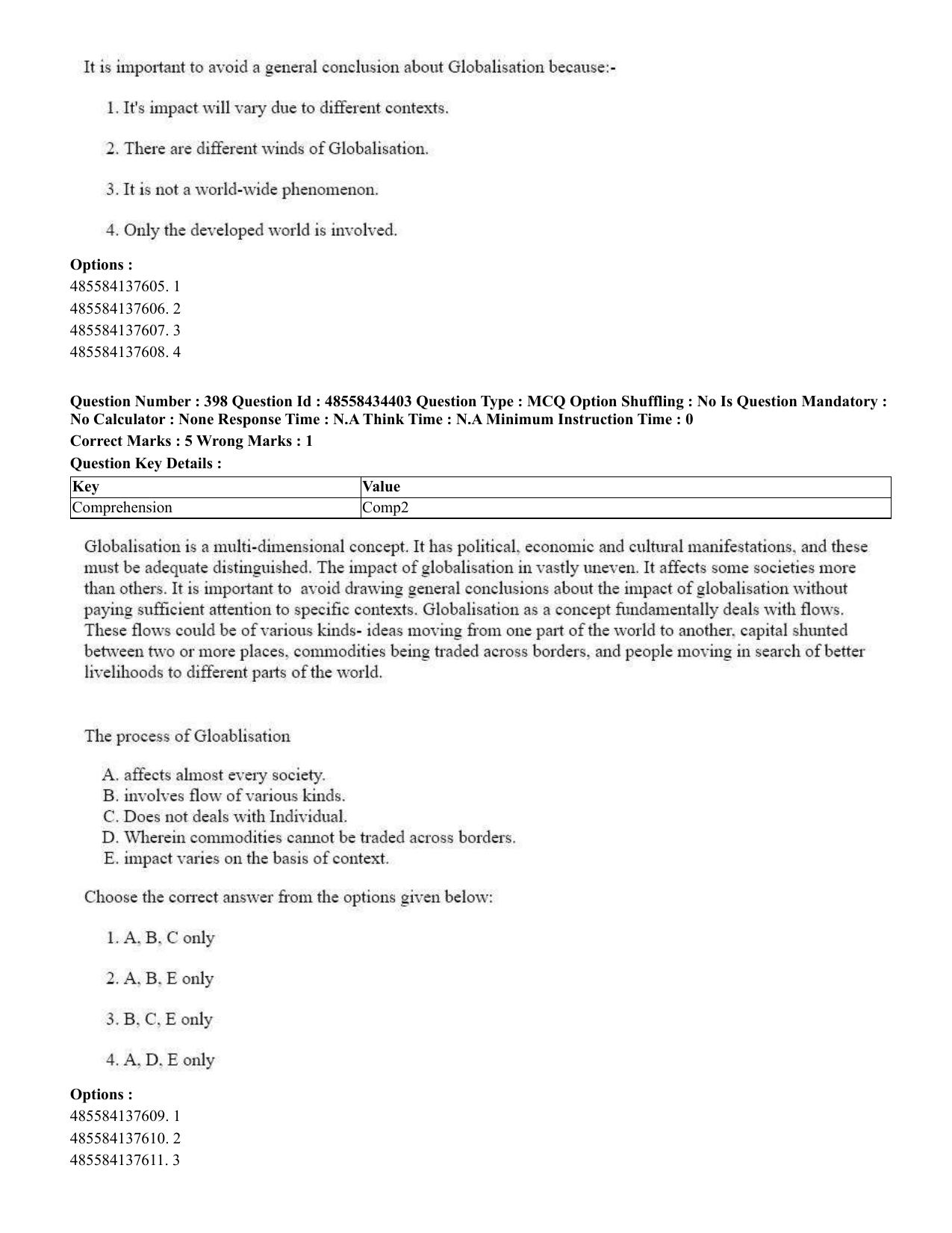 CUET 2023 English Odia Shift 1 Question Paper - 18 June 2023 - Page 346