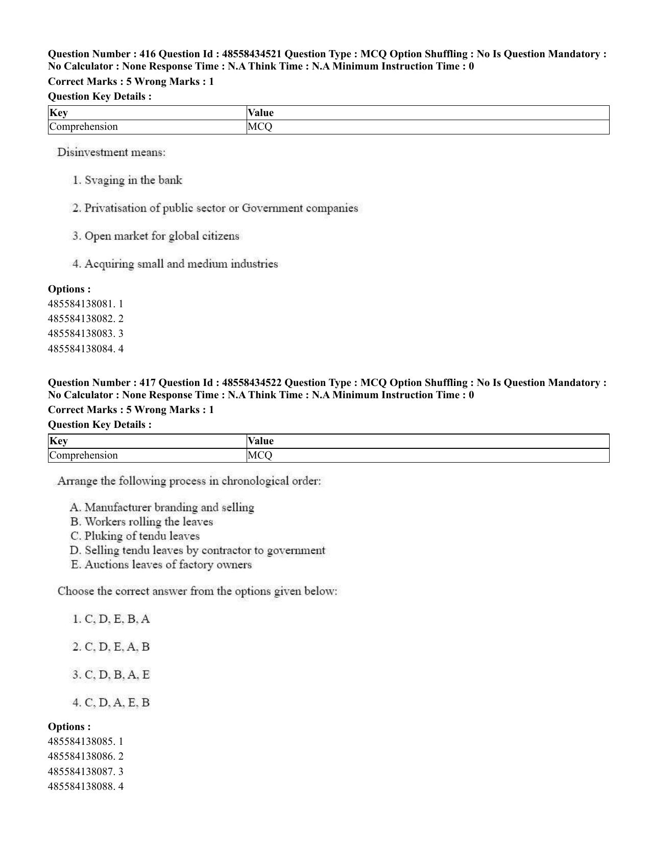 CUET 2023 English Odia Shift 1 Question Paper - 18 June 2023 - Page 358